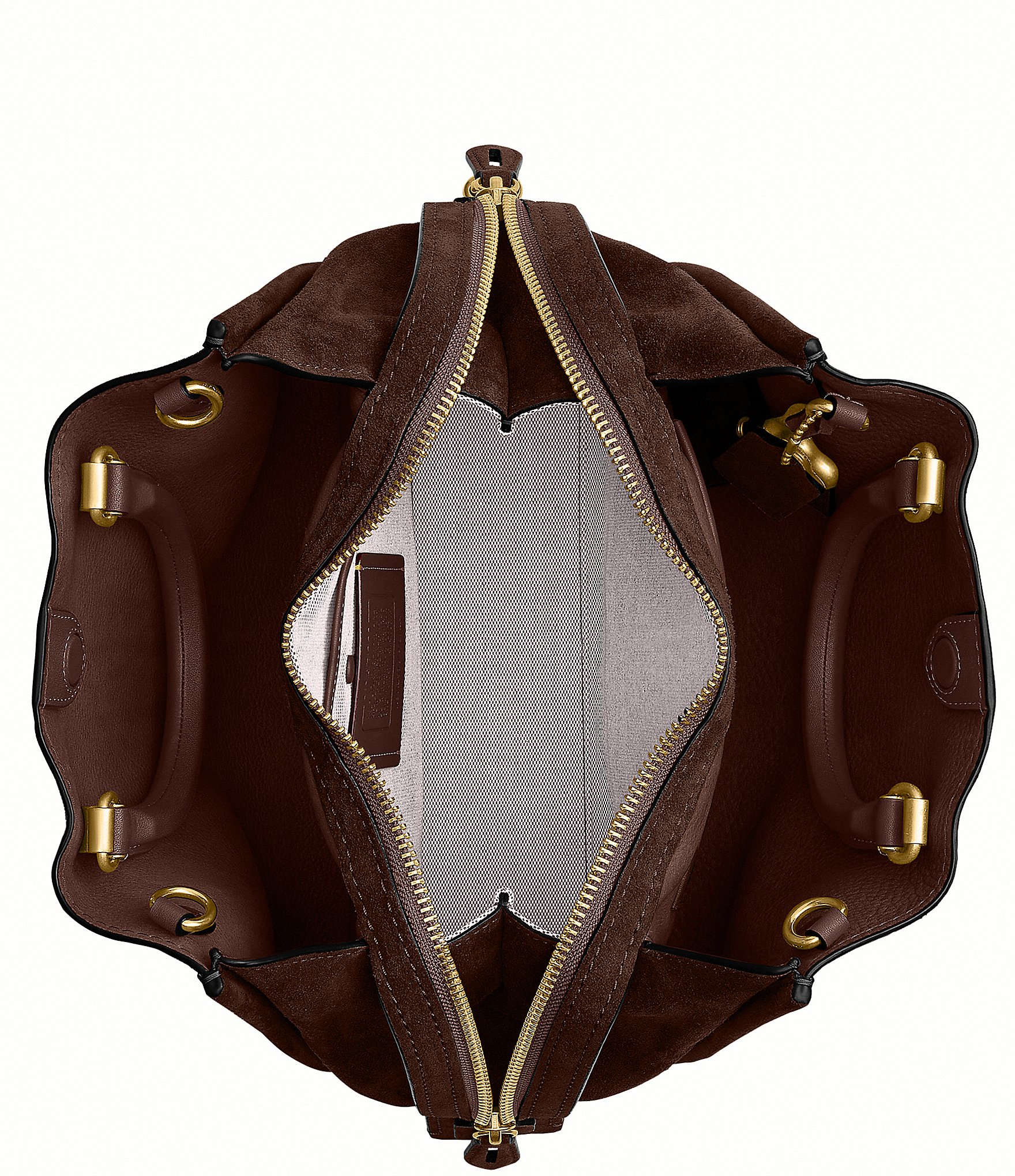 COACH Rogue 31 Suede Satchel Bag