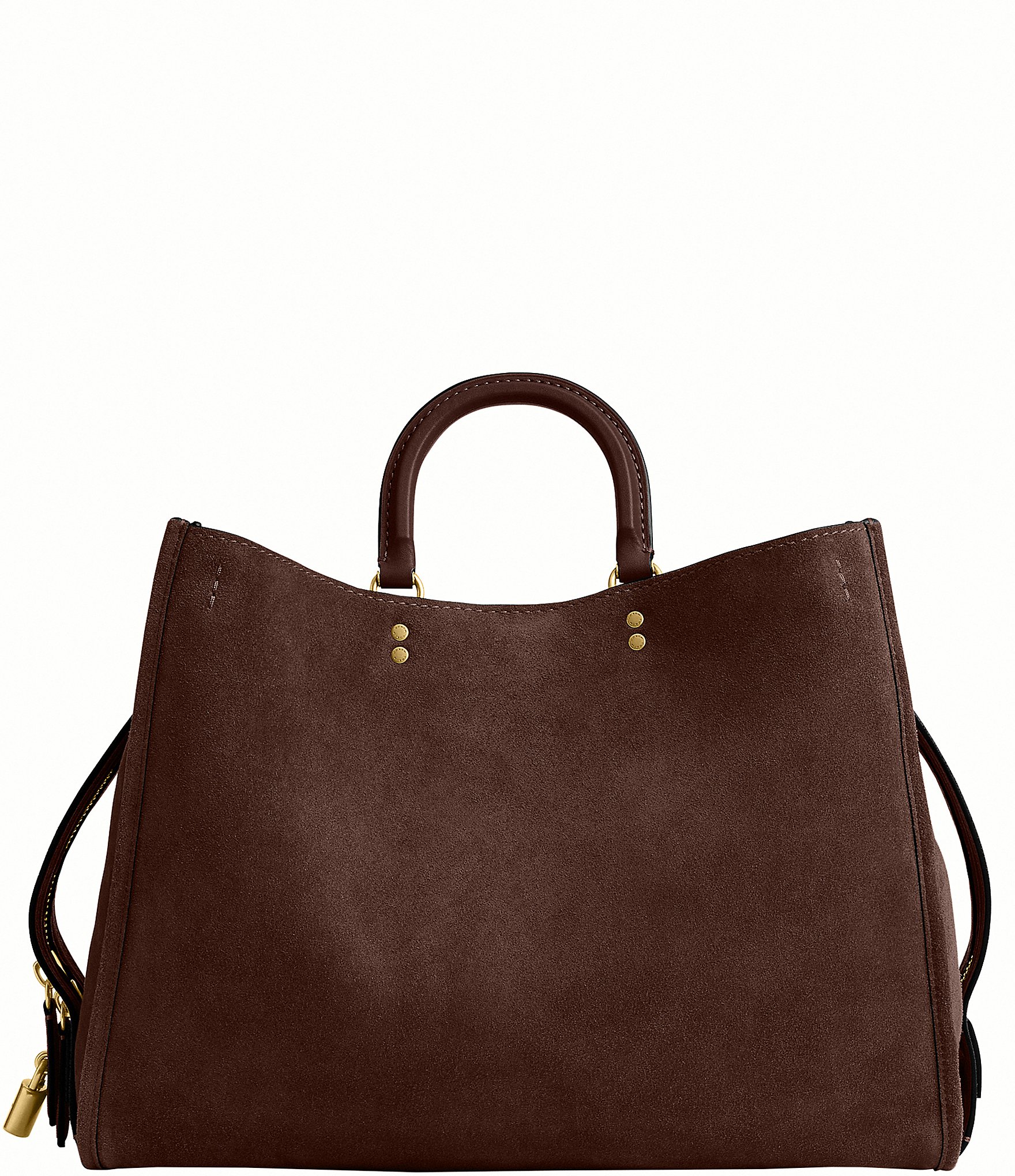 COACH Rogue 40 Suede Satchel Bag