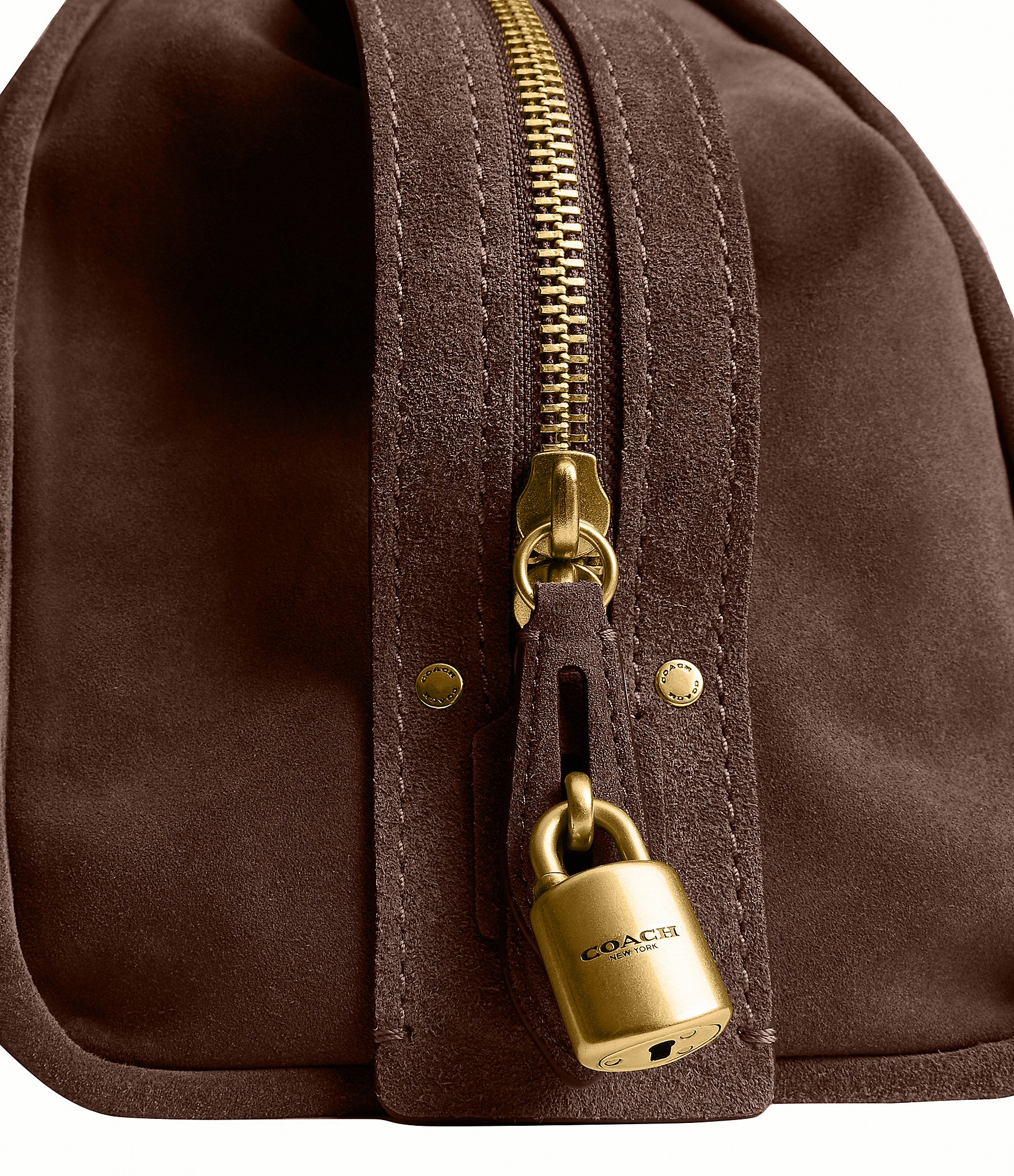 COACH Rogue 40 Suede Satchel Bag