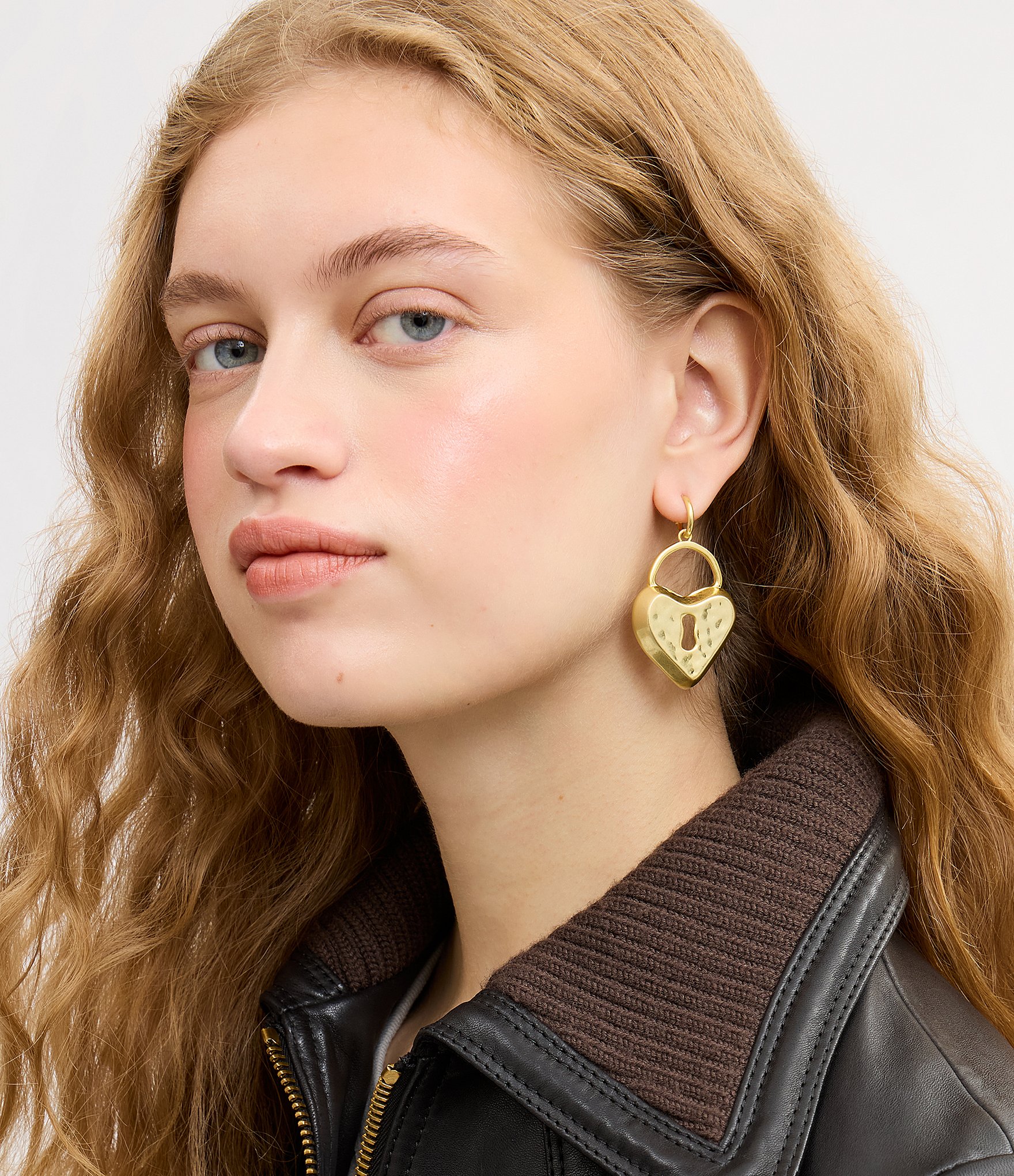 COACH Runway Padlock Drop Earrings