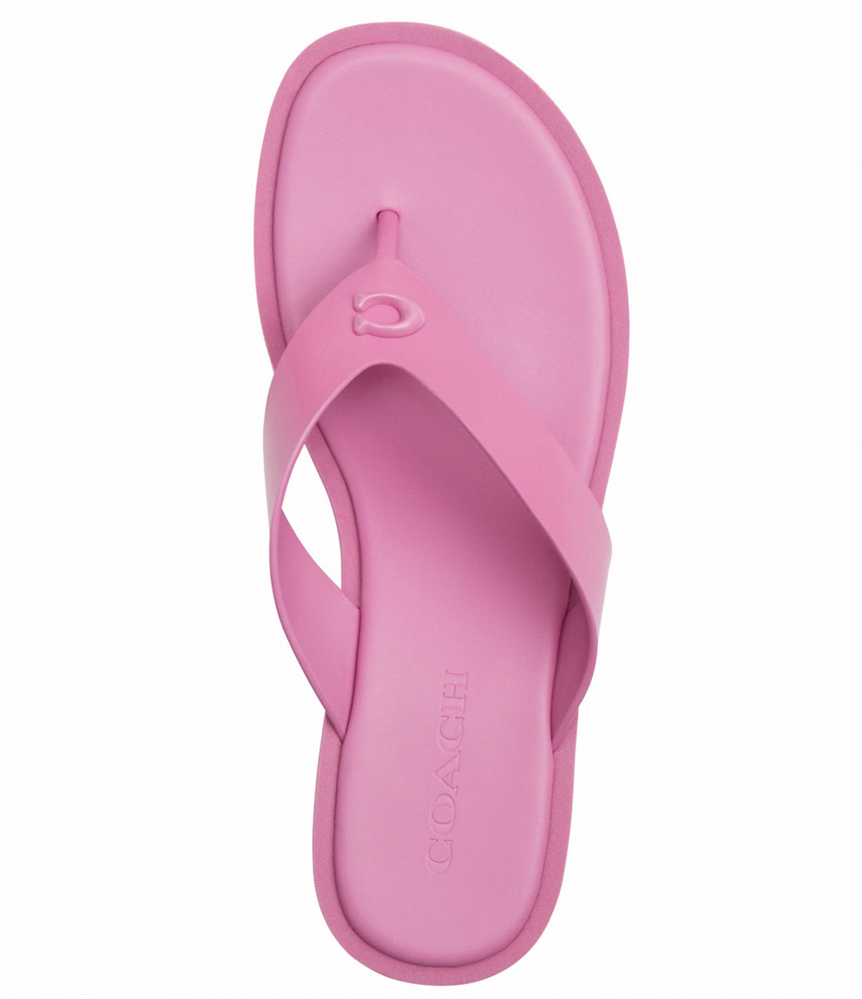 COACH Sculpted C Leather Platform Flip Flops | The Shops at Willow Bend