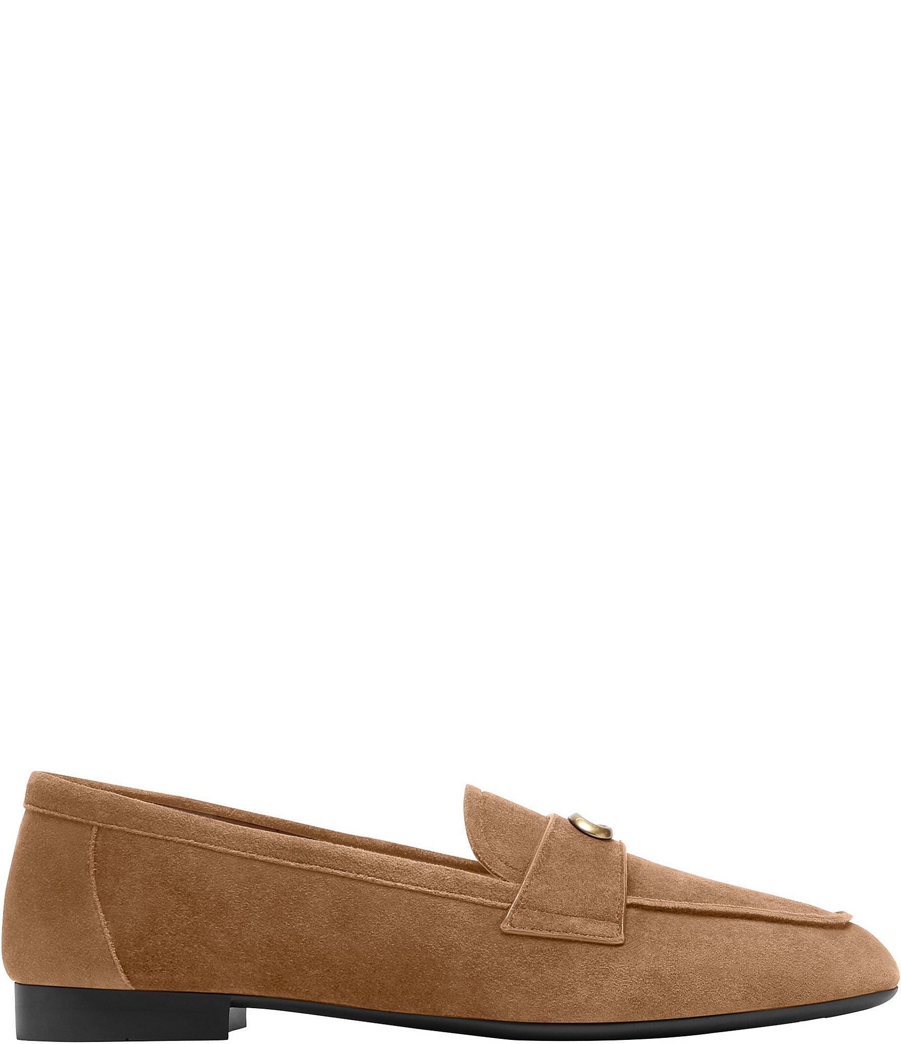 COACH Sculpted C Suede Loafers