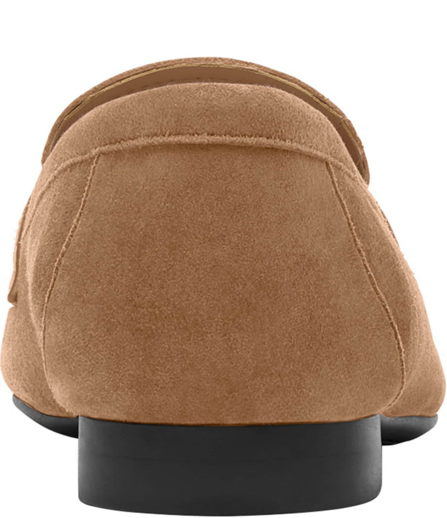 COACH Sculpted C Suede Loafers