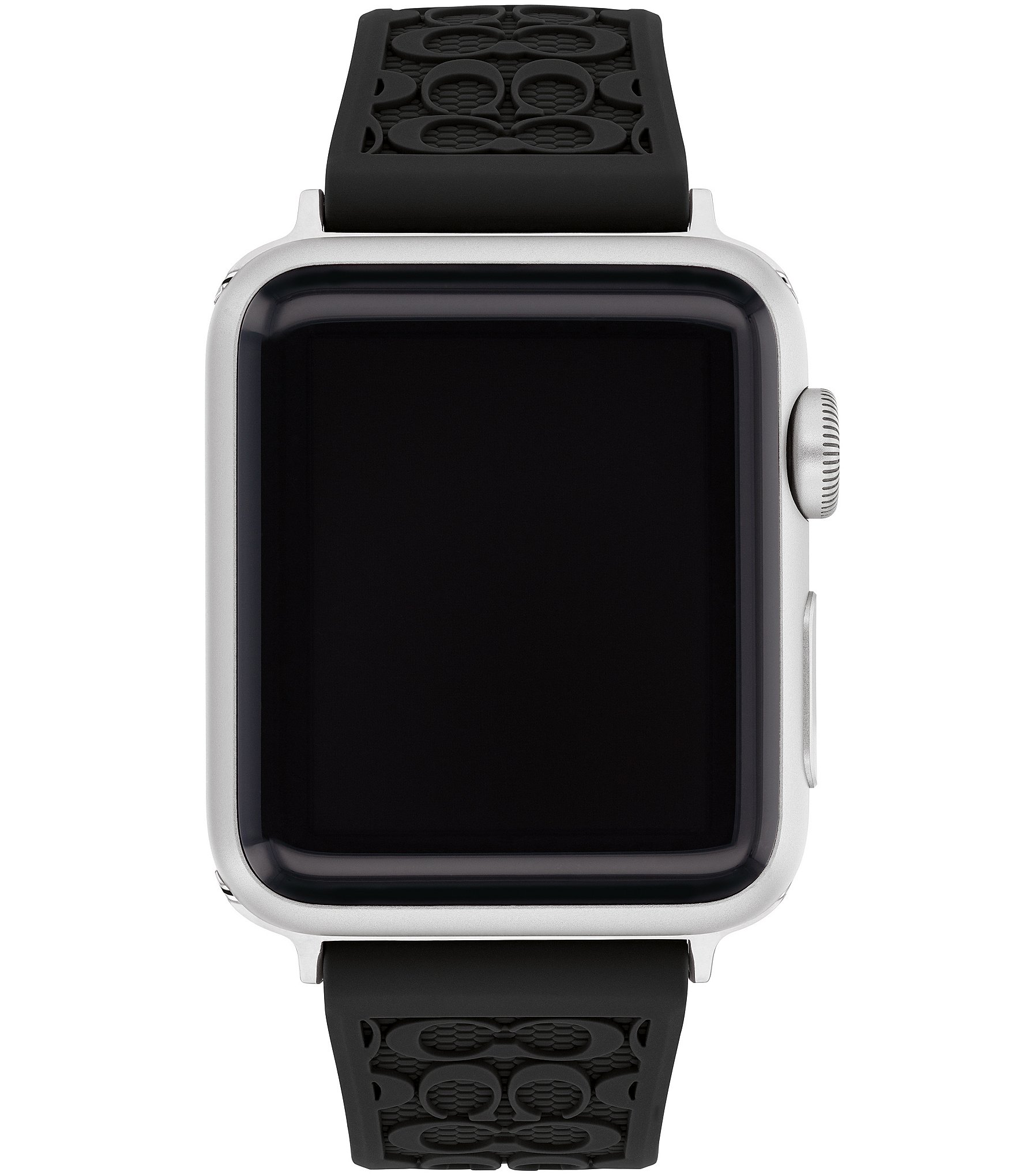 COACH Unisex Signature Black 38/40mm Bands for Apple Watch ...
