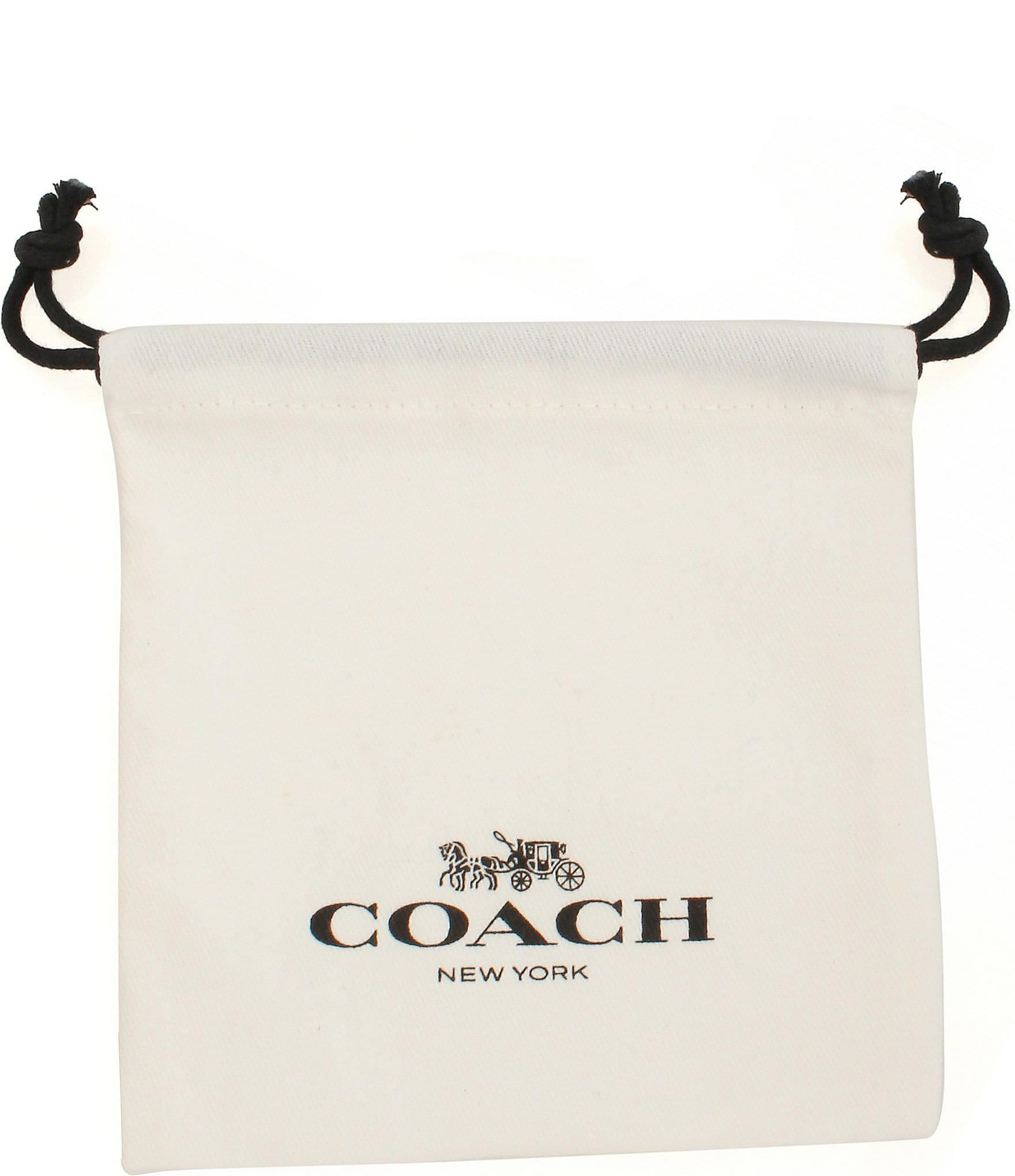 COACH Signature Bowtique Charm Bib Pearl Collar Necklace