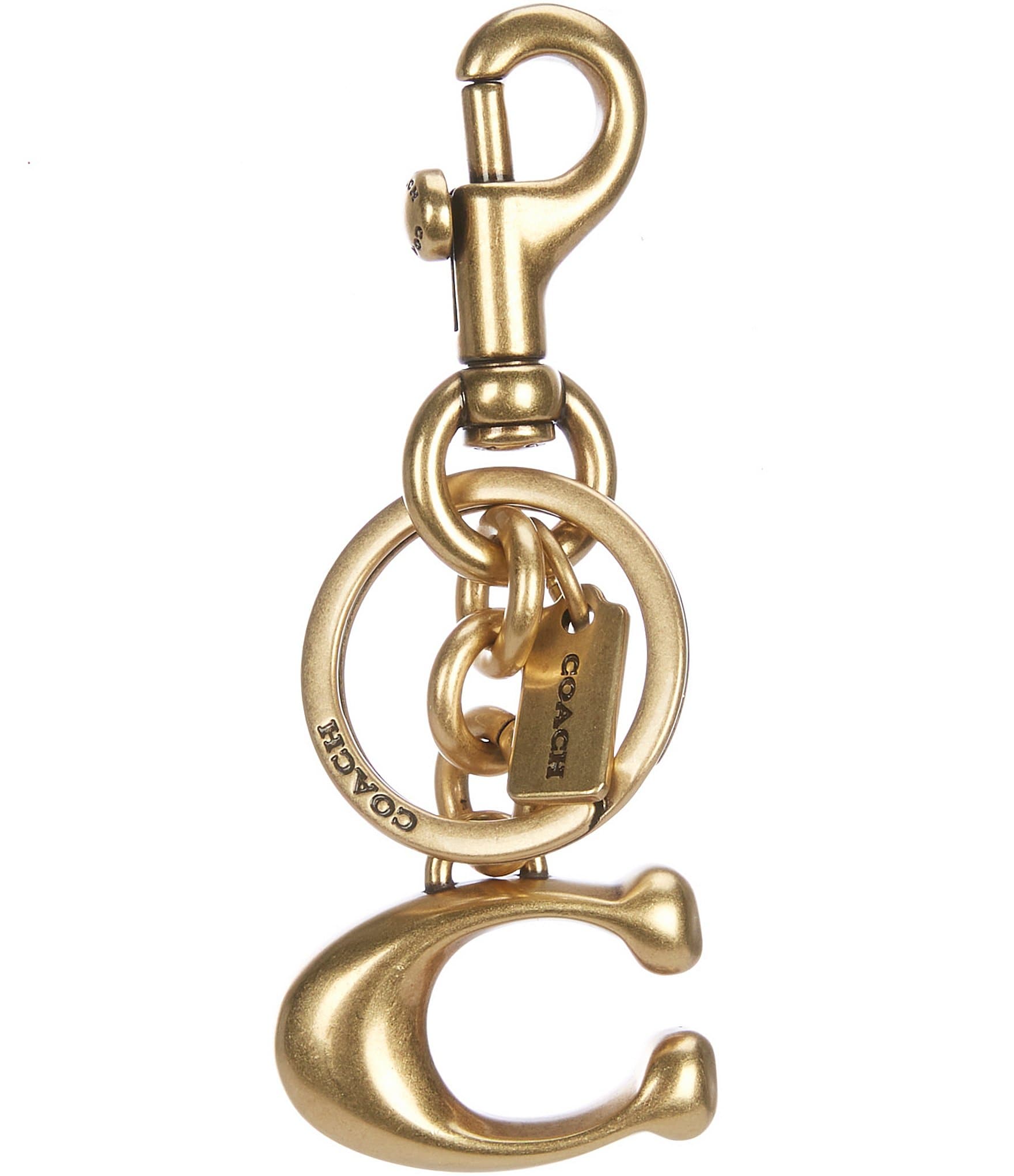 Coach C Crystal charm key chain popular