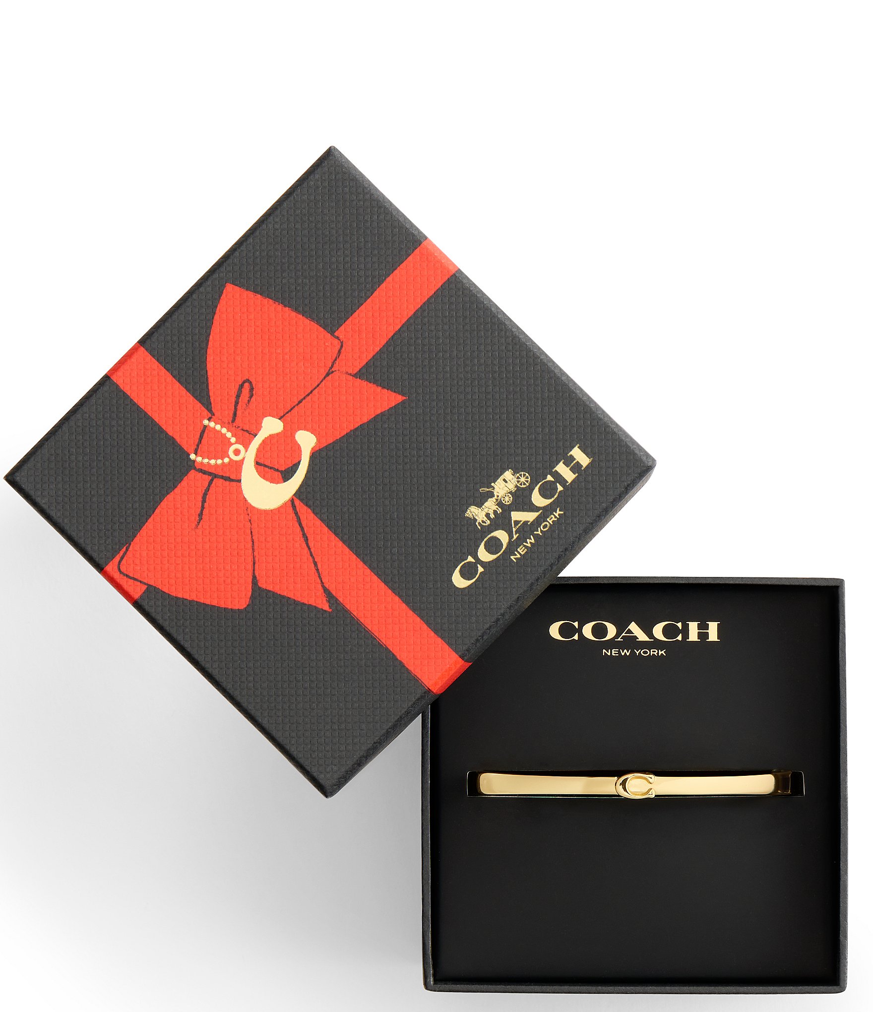 COACH Signature C Boxed Bangle Bracelet