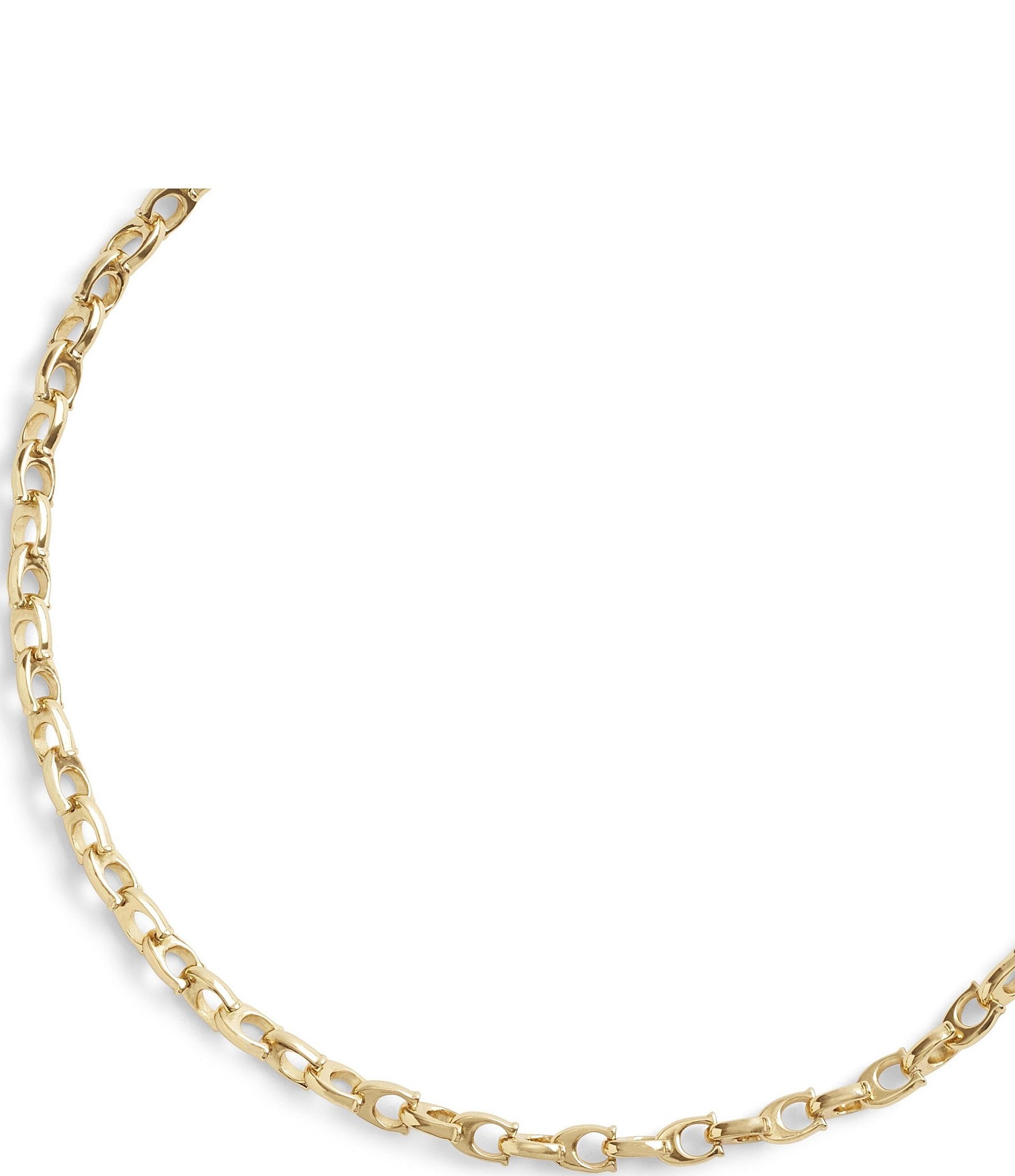 COACH Signature C Chain Choker Necklace