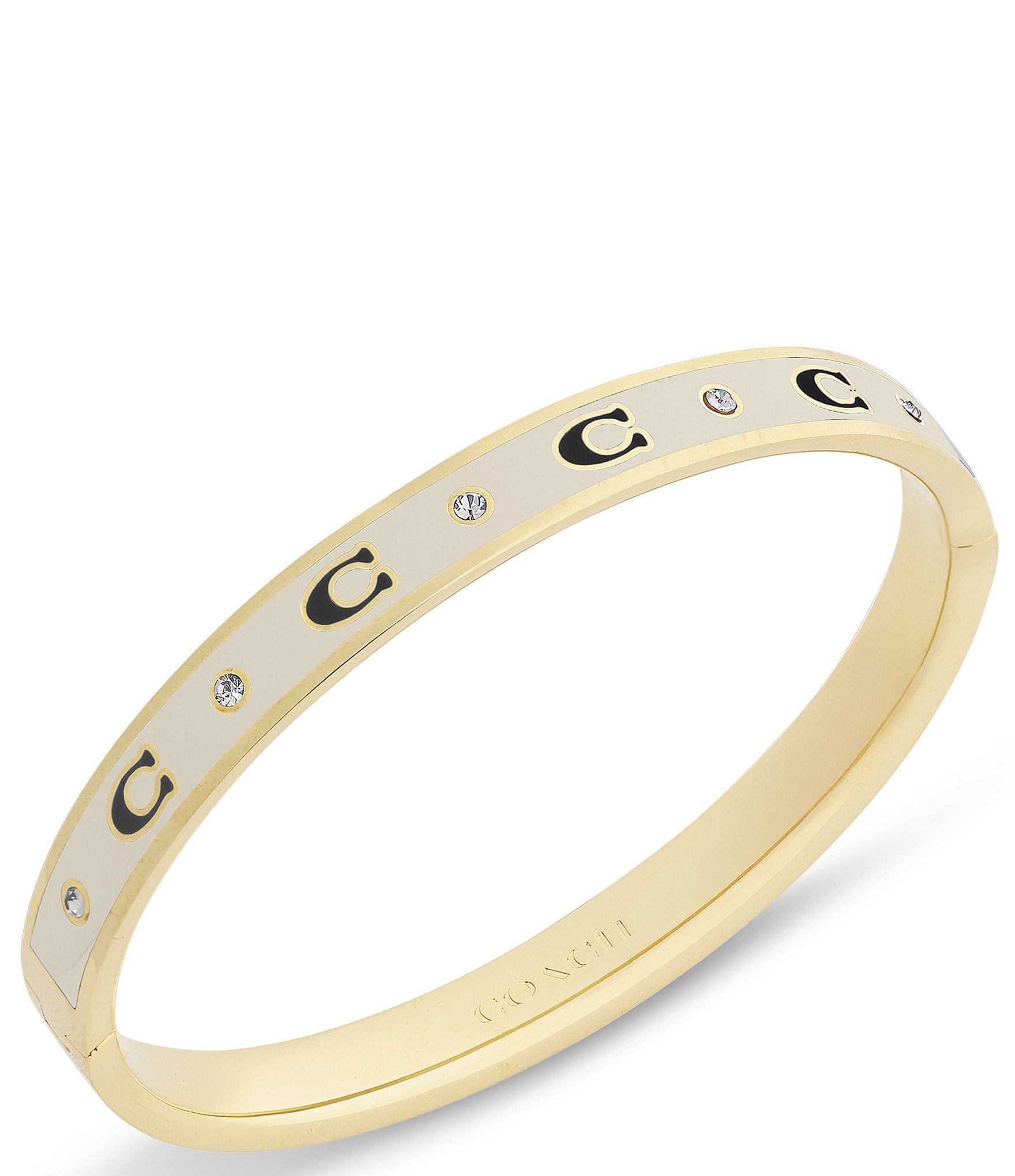 COACH Signature C Enamel Bangle Bracelet