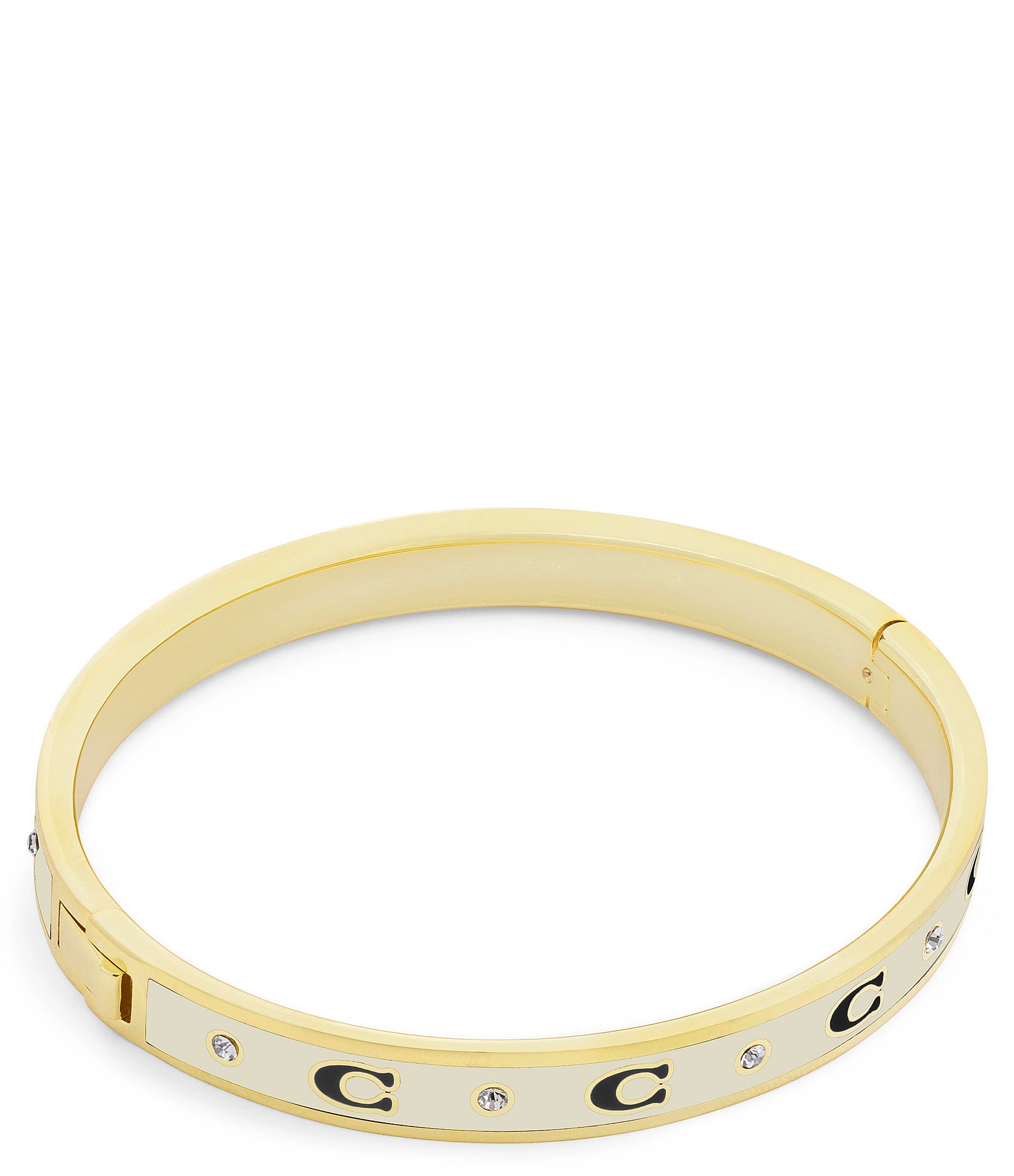 COACH Signature C Enamel Bangle Bracelet