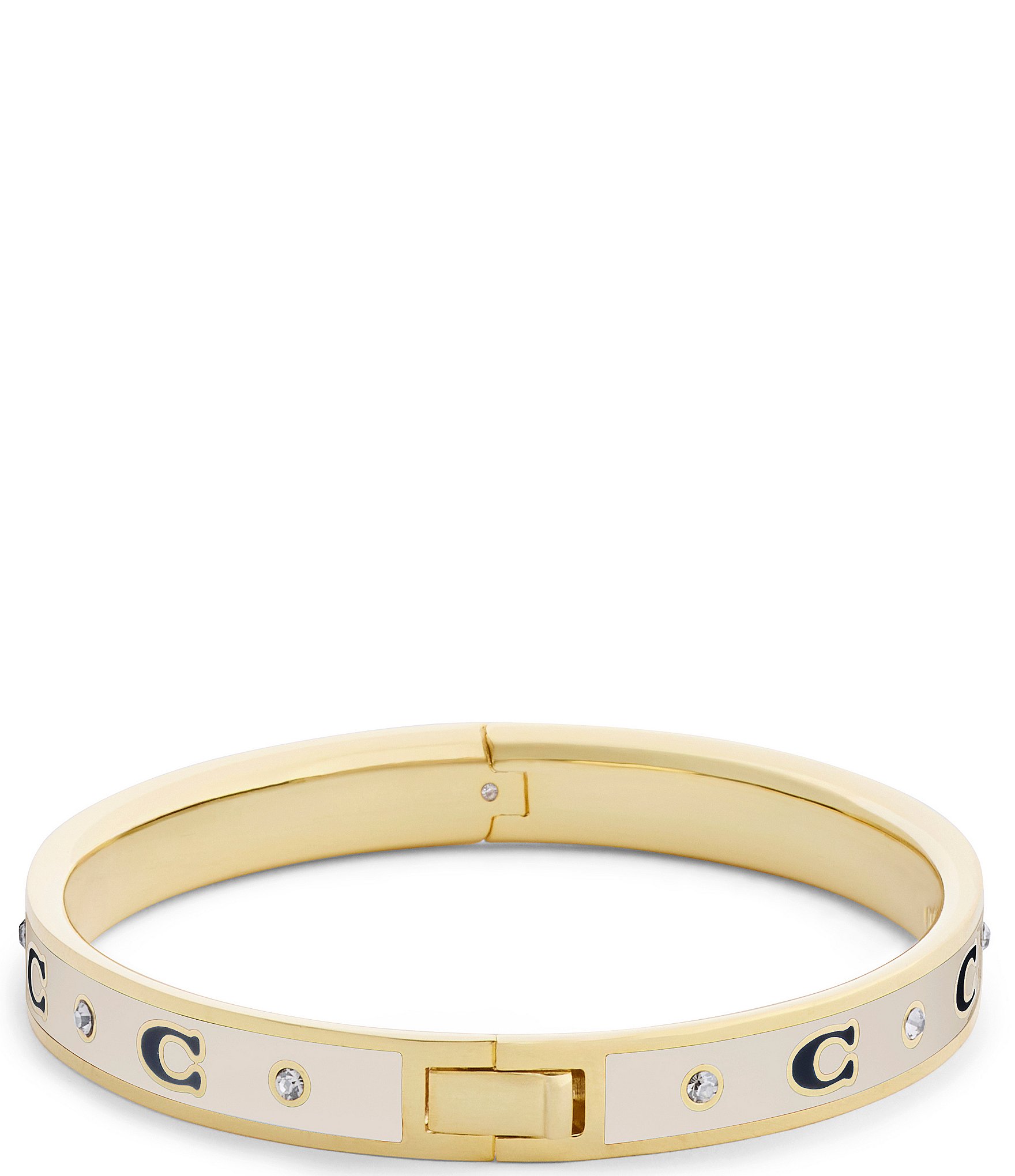 COACH Signature C Enamel Bangle Bracelet