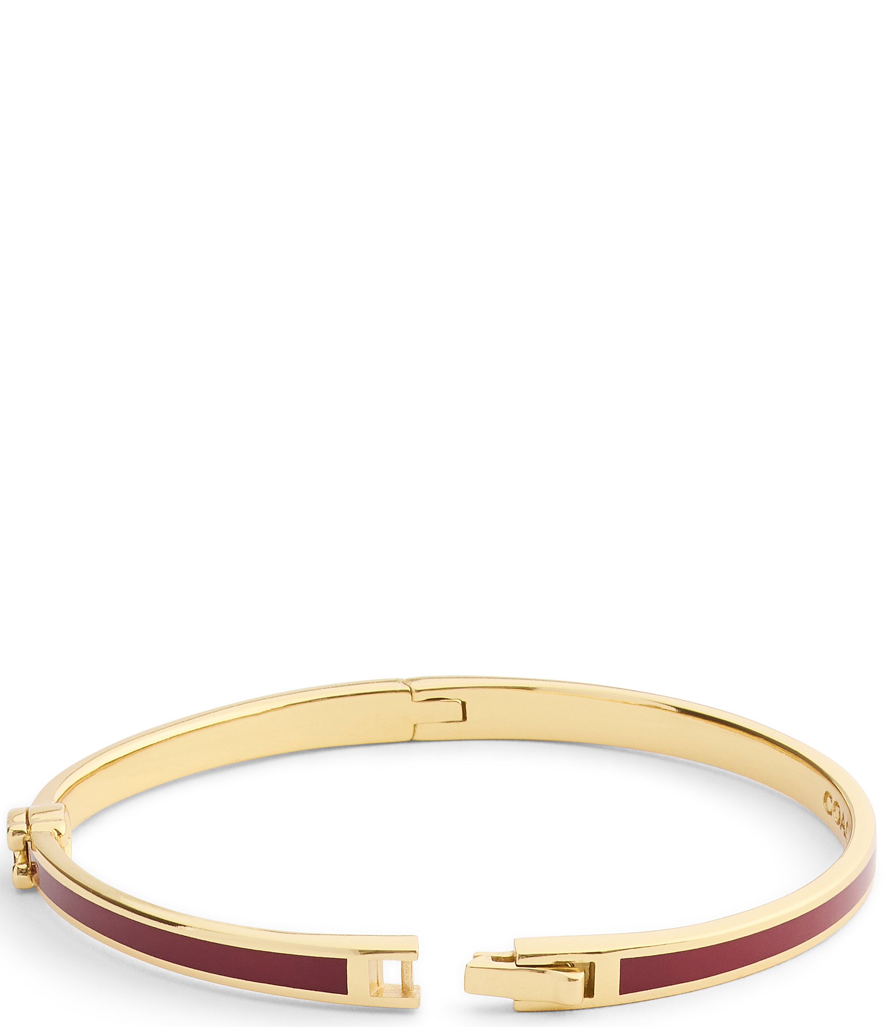 COACH Signature C Enamel Boxed Bangle Bracelet