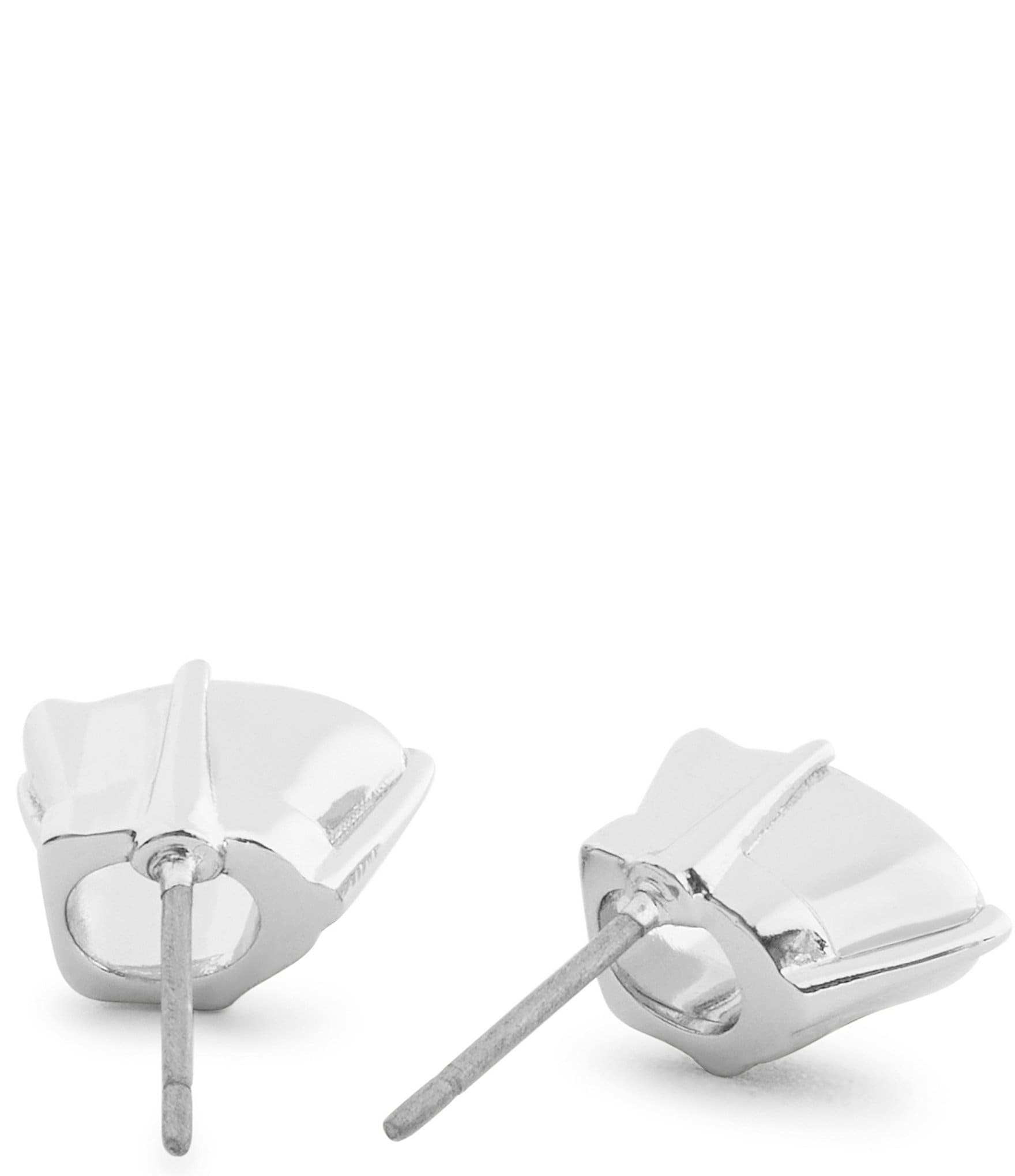 COACH Signature C Prong Stud Earrings