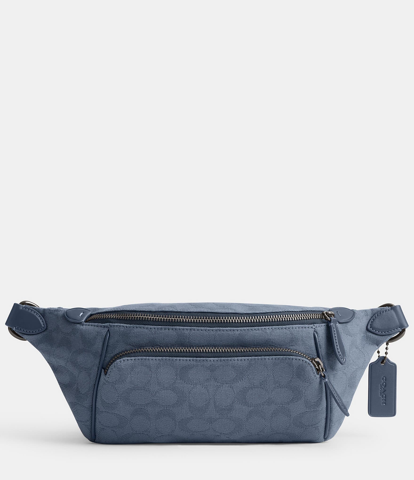 COACH Signature Canvas Jacquard/Refined Calfskin Leather League Belt Bag