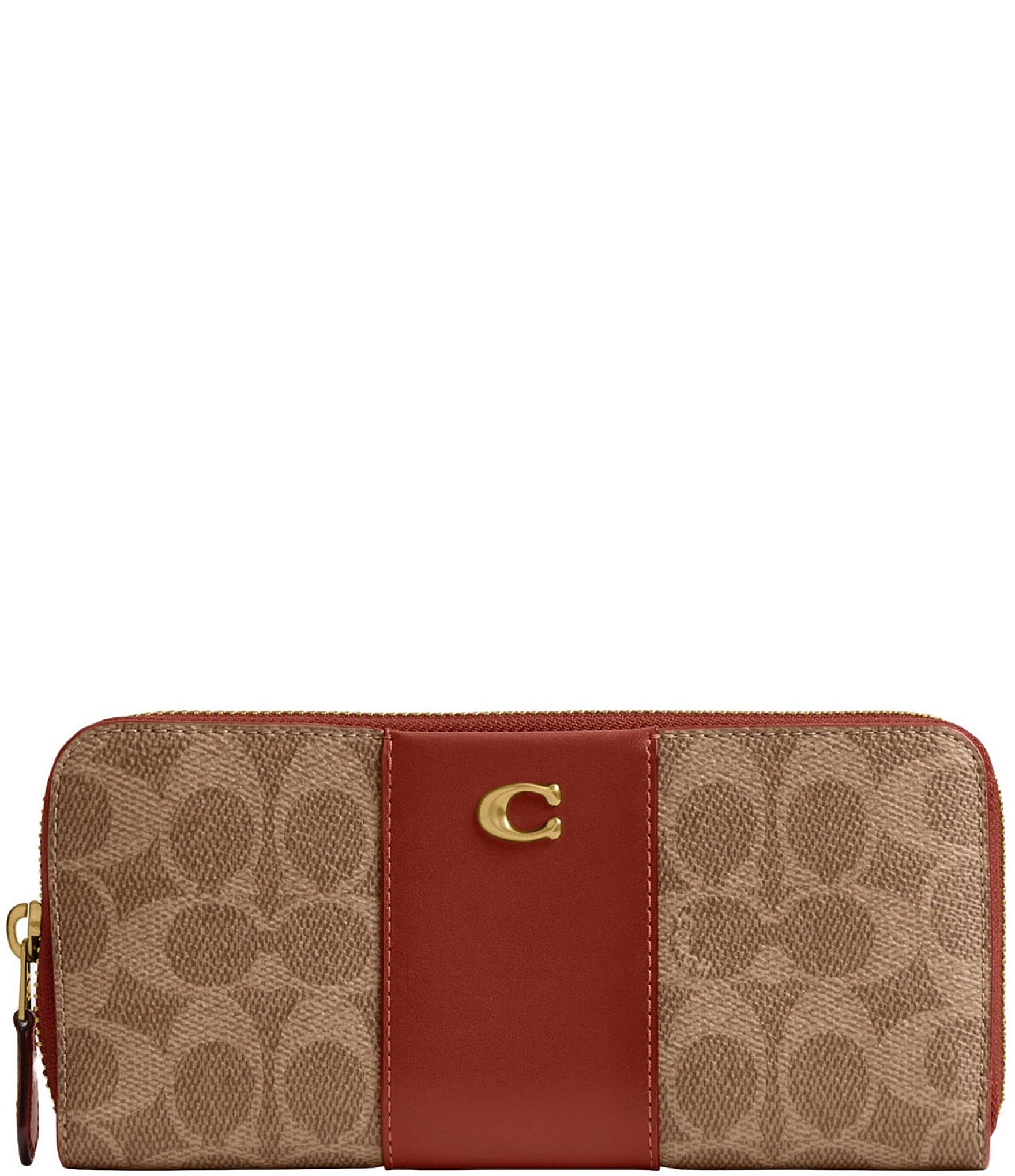 Coach Accordion Wallet in Signature 2024 Leather