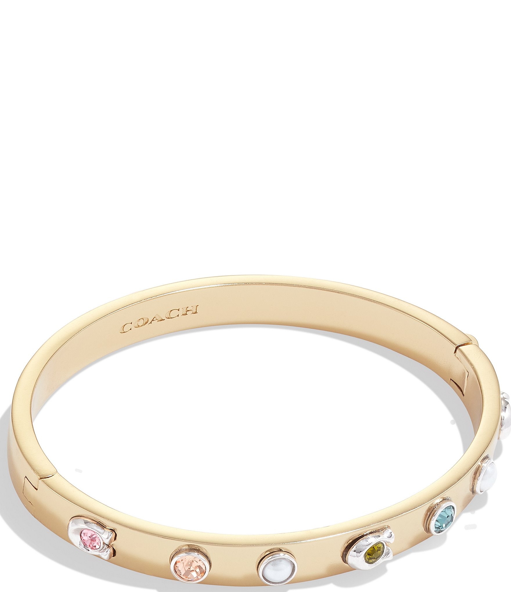COACH Signature Pearl Bangle Bracelet | Dillard's