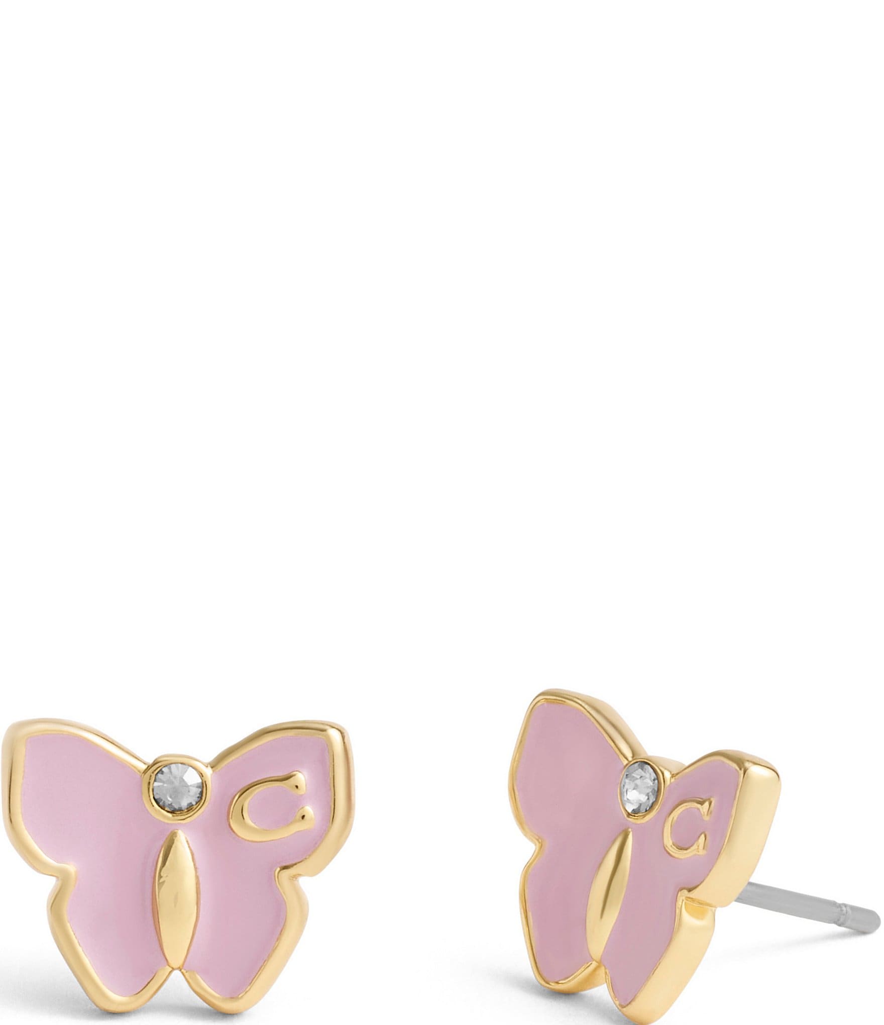 Buy Gold & Purple Butterfly Stud Earrings-purple Earrings,purple Butterfly  Earrings,small Gold Earrings in the Uk,small Gold Butterfly Jewellery  Online in India - Etsy