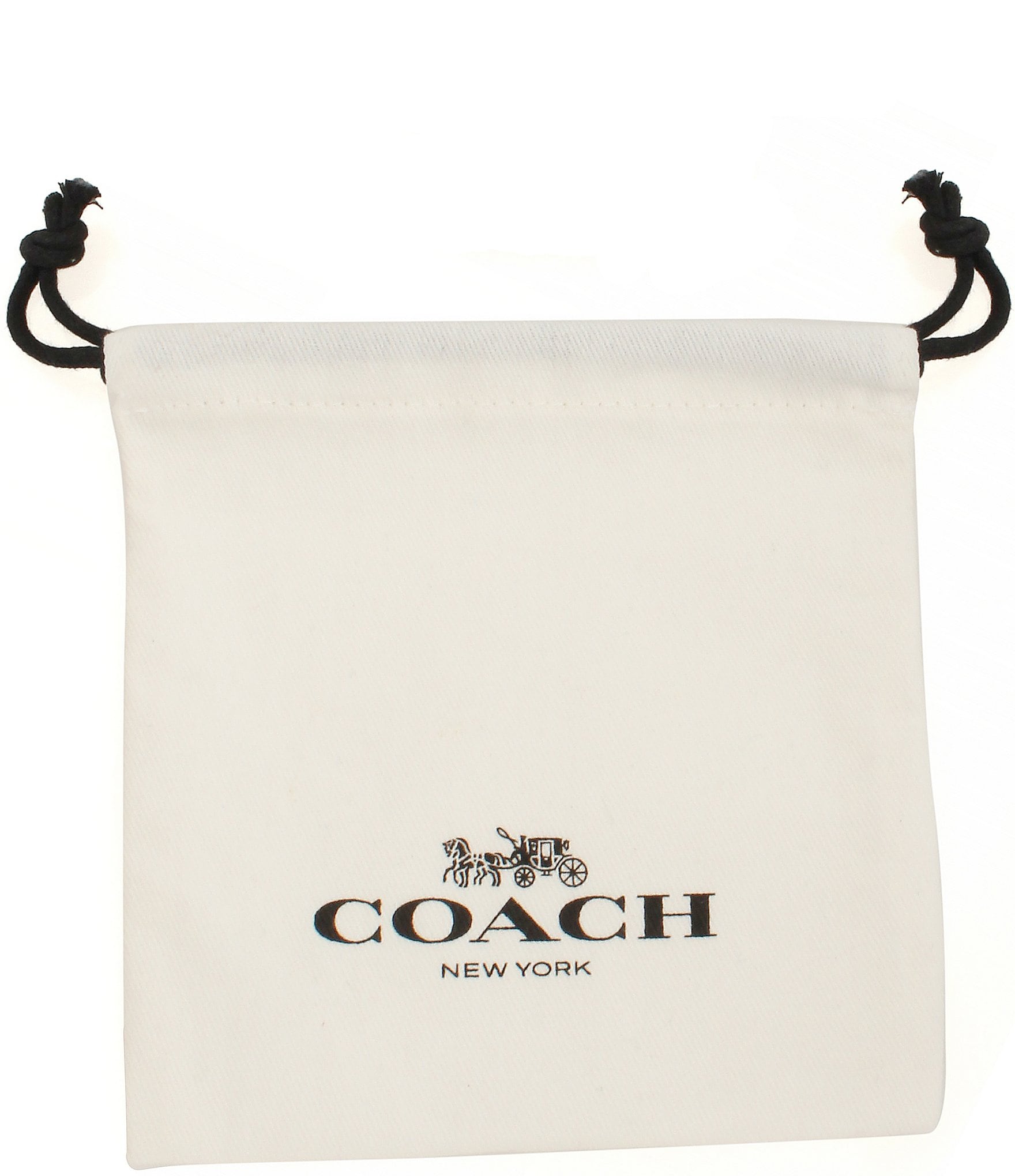 COACH Signature Logo Quilted Crystal Heart Hoop Earrings