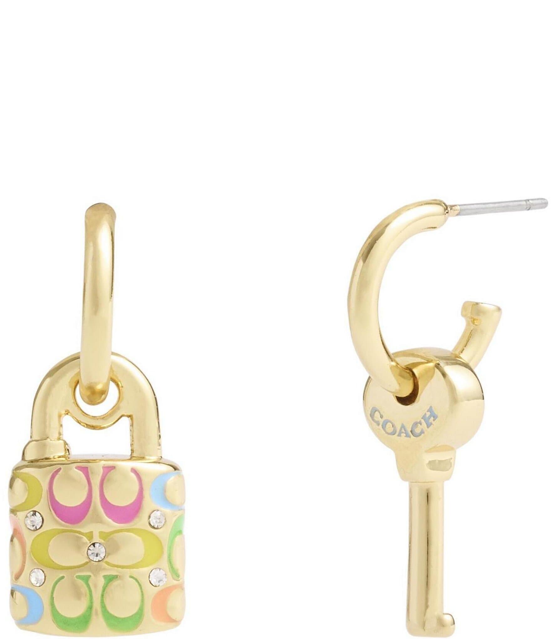 Coach rainbow earrings discount