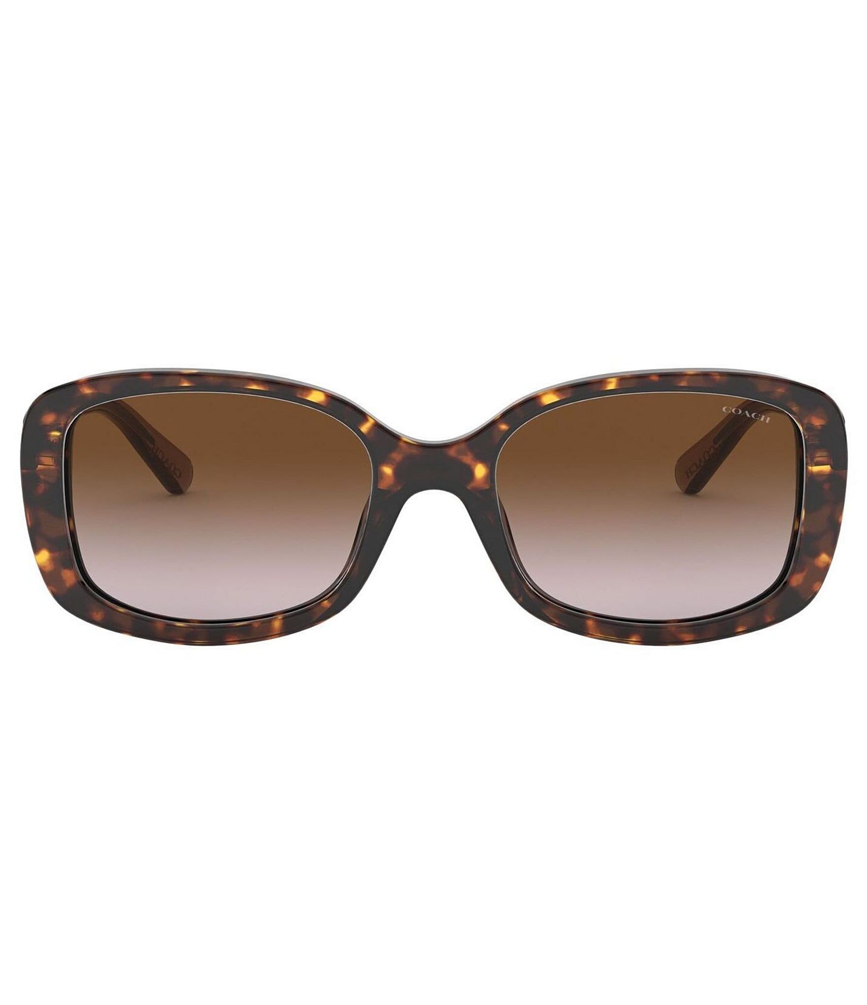 COACH Signature Logo Rectangle Sunglasses