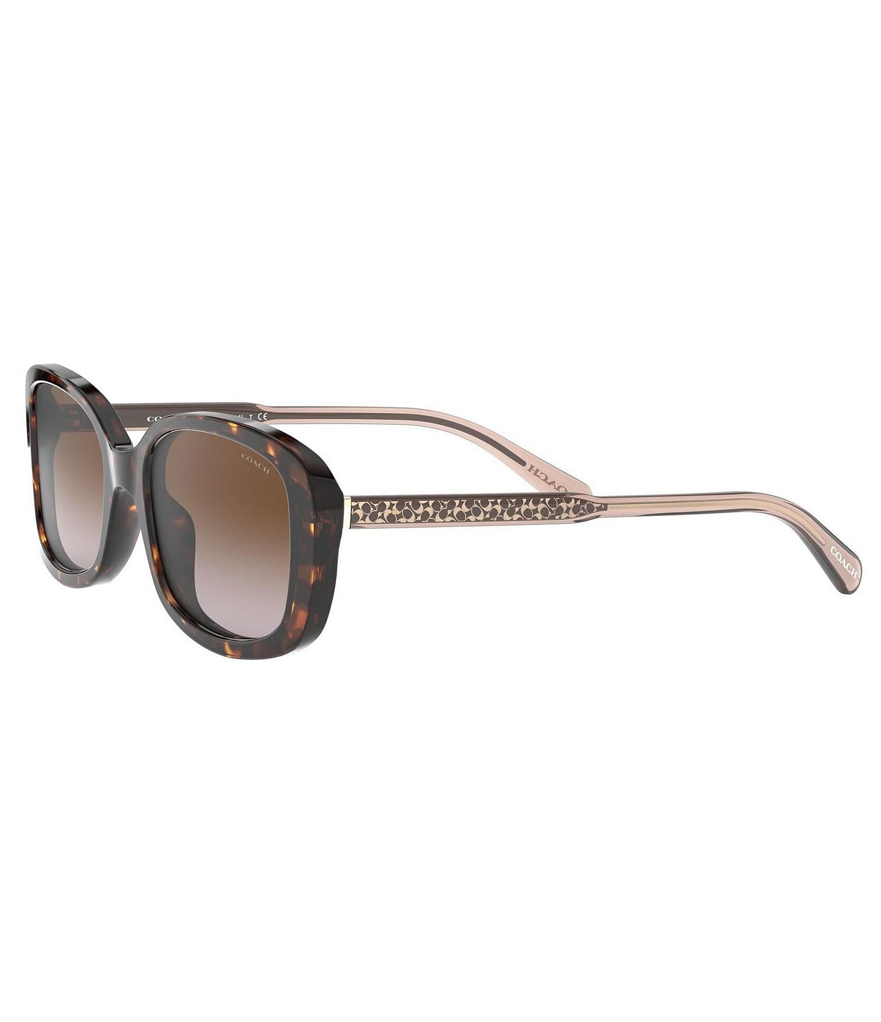 COACH Signature Logo Rectangle Sunglasses