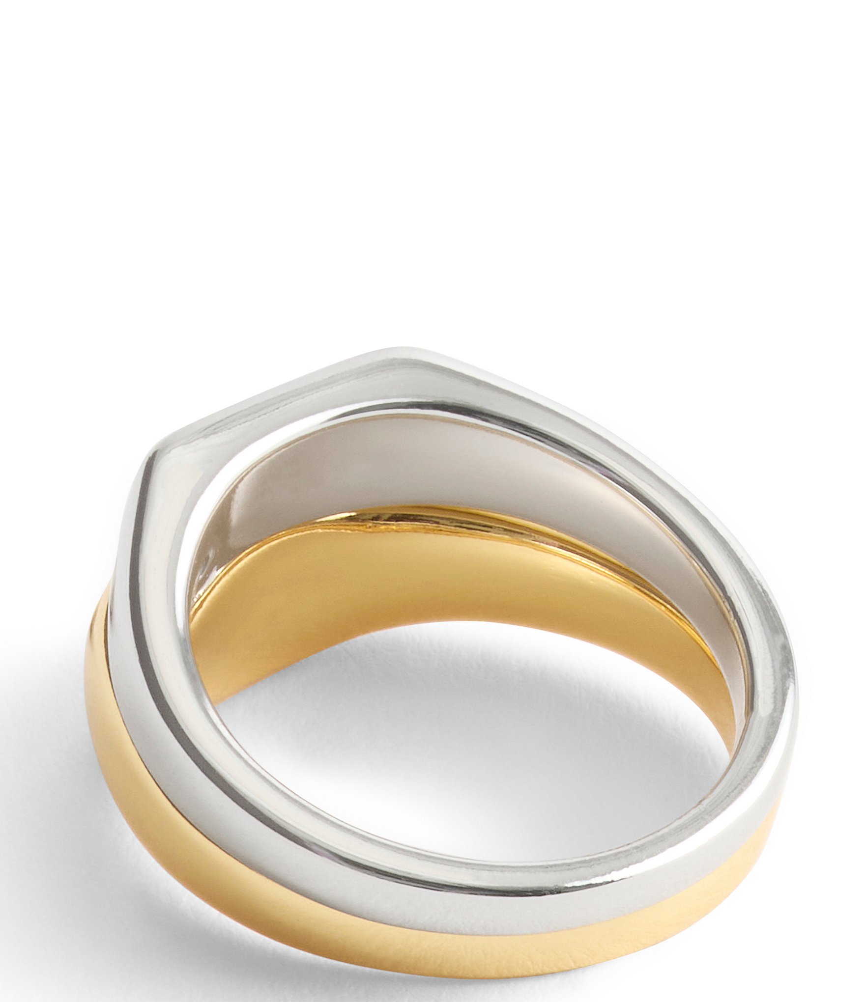 COACH Signature Signet Duo Band Ring Set