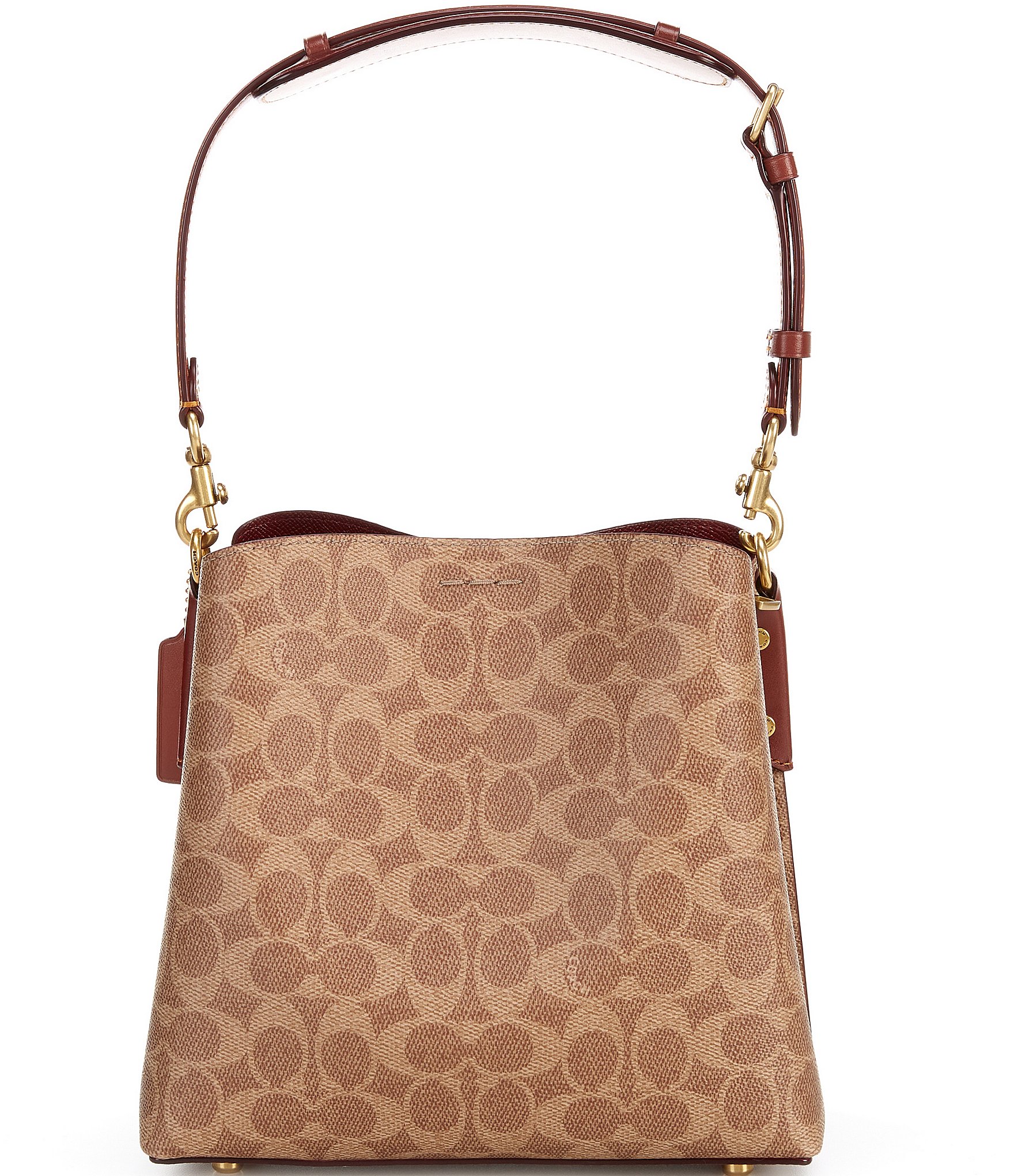 COACH Signature Logo Willow Bucket Crossbody Bag