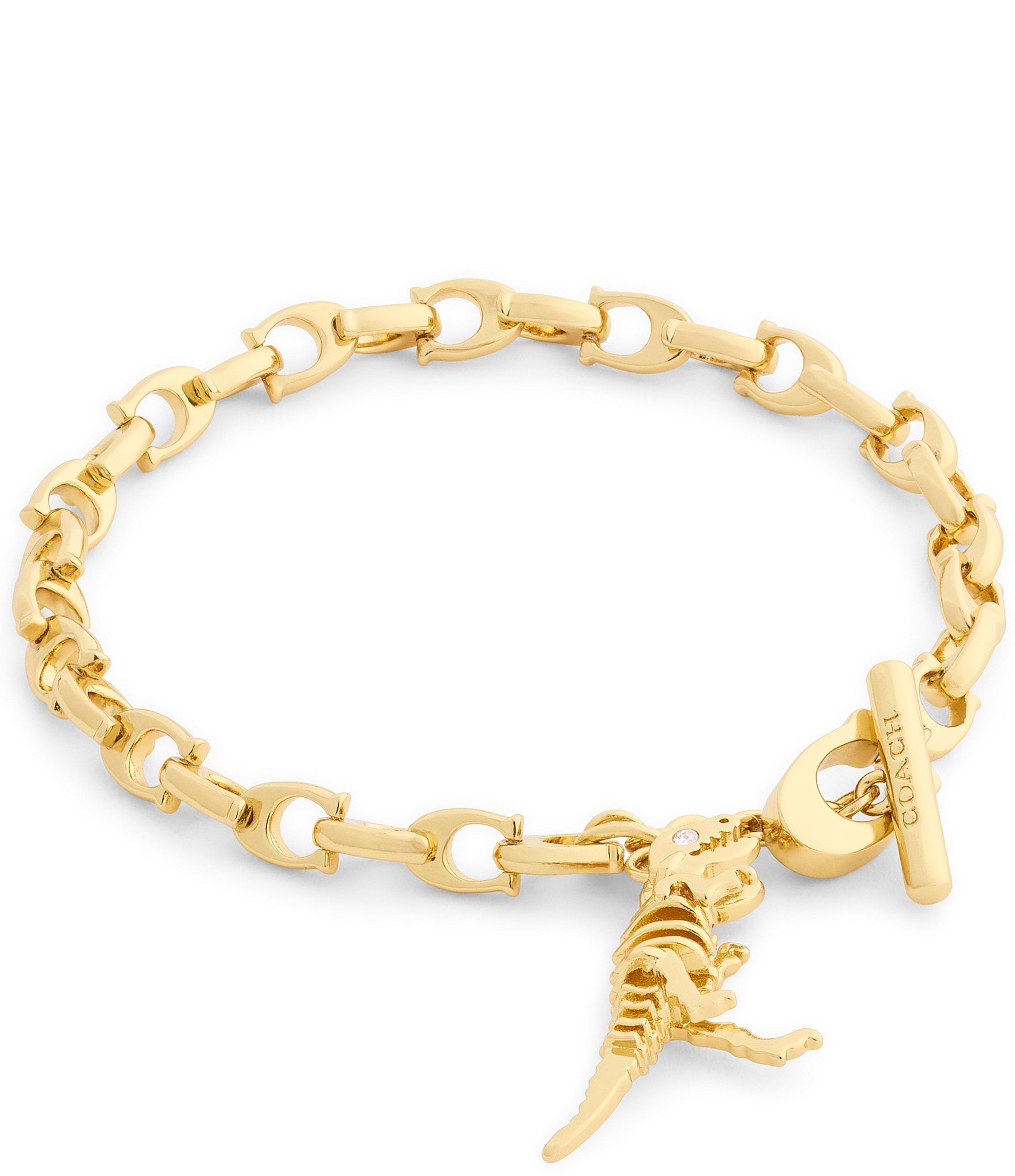 COACH Skeletal Rexy C Chain Line Bracelet