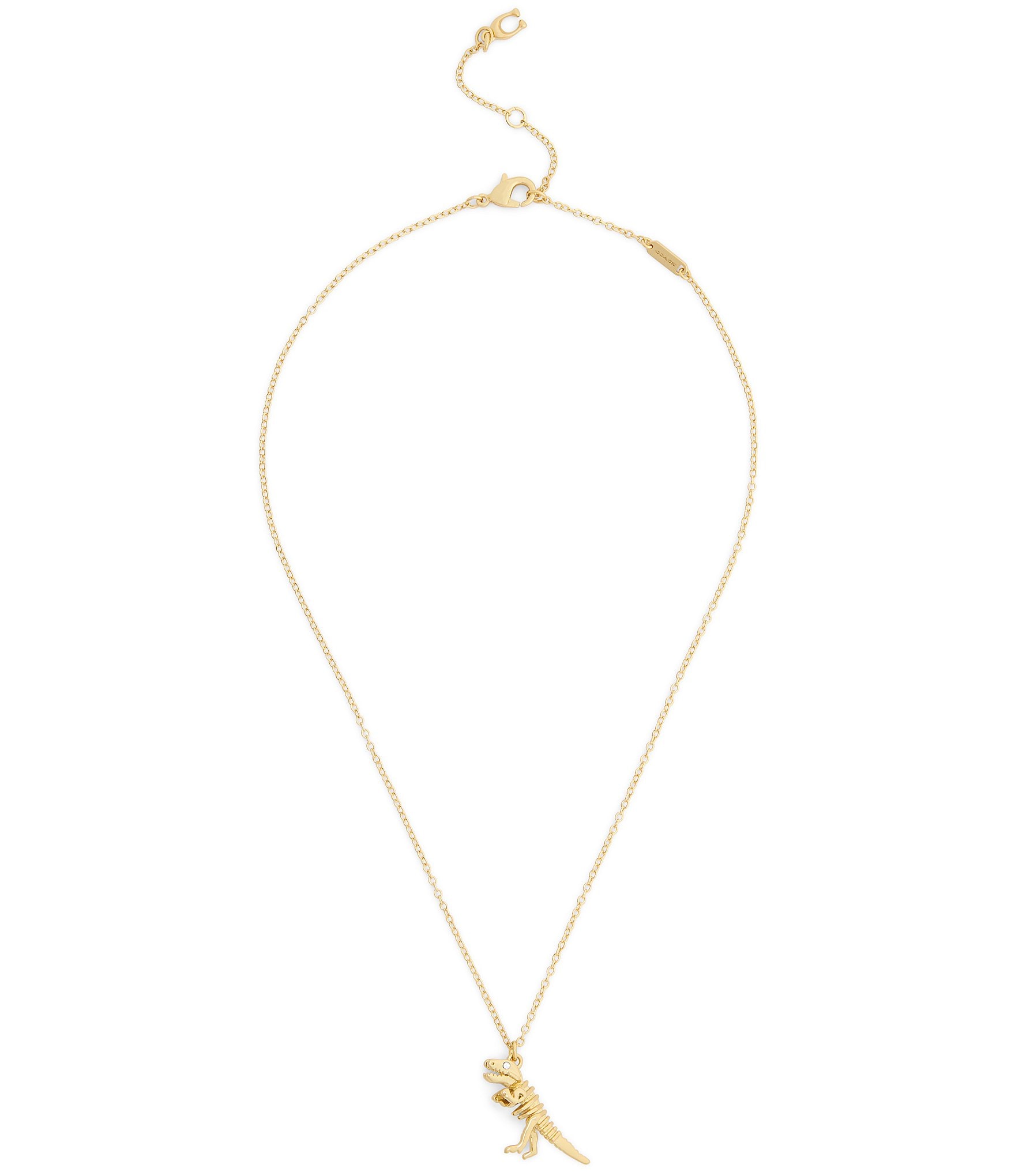 COACH Skeletal Rexy Short Pendant Necklace