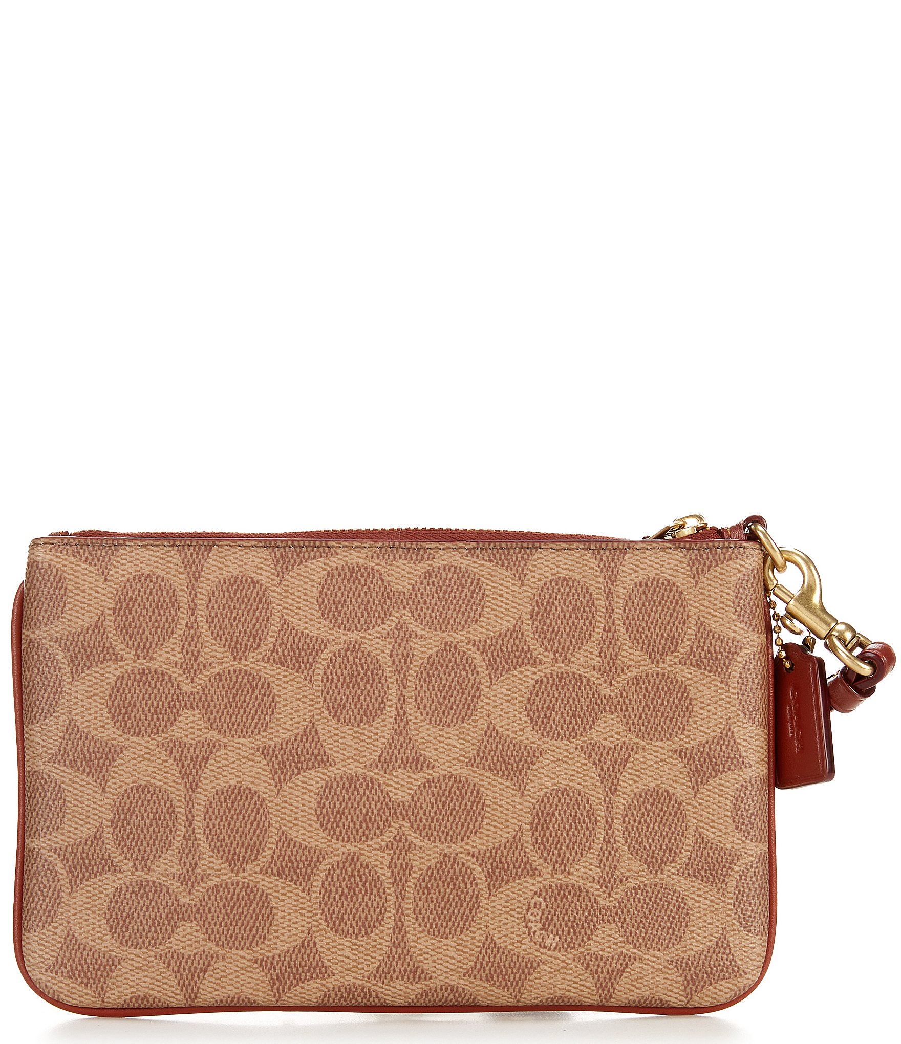 COACH Small Signature Canvas Wristlet