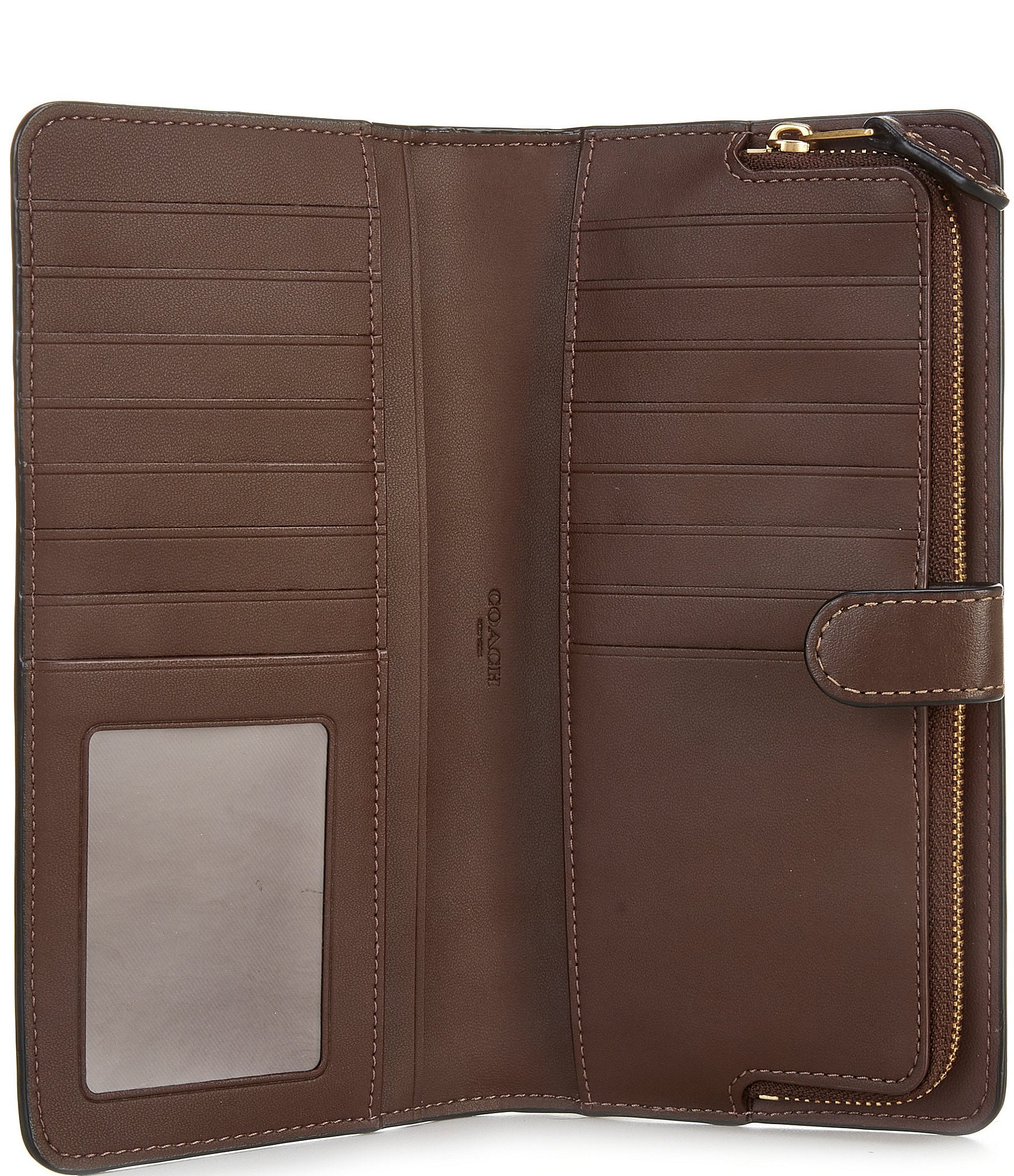 COACH Smooth Leather Skinny Wallet