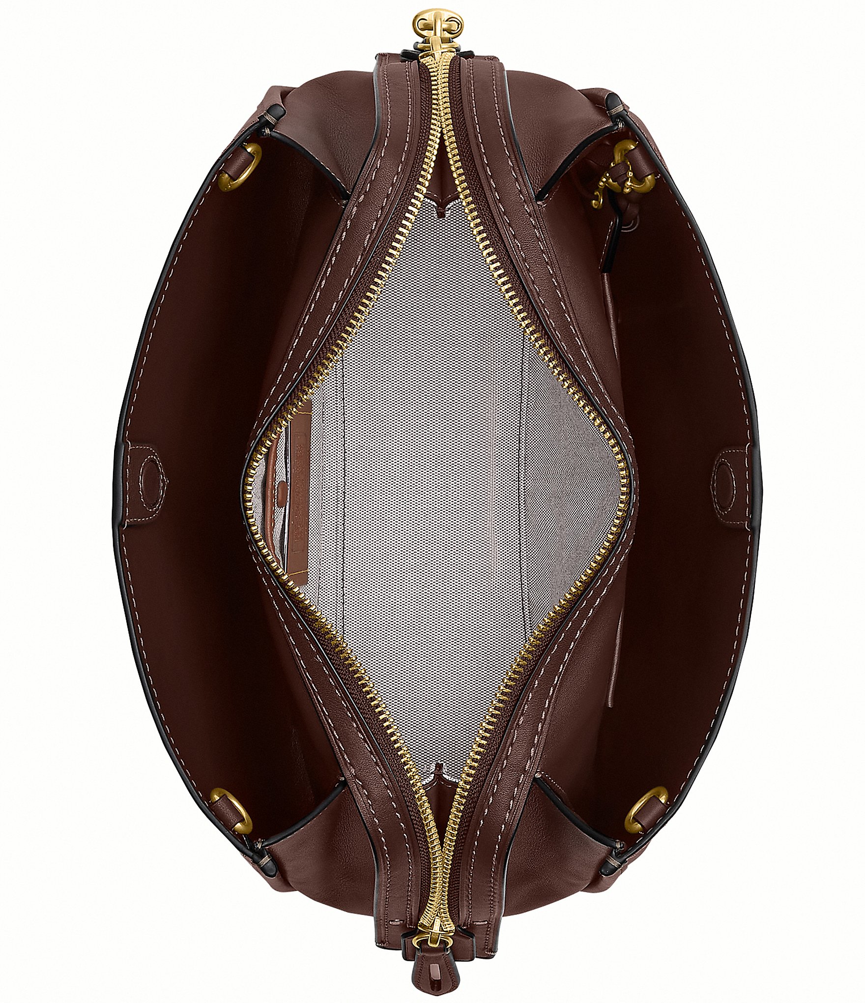 COACH Soft Grain Rogue Leather Shoulder Bag 34