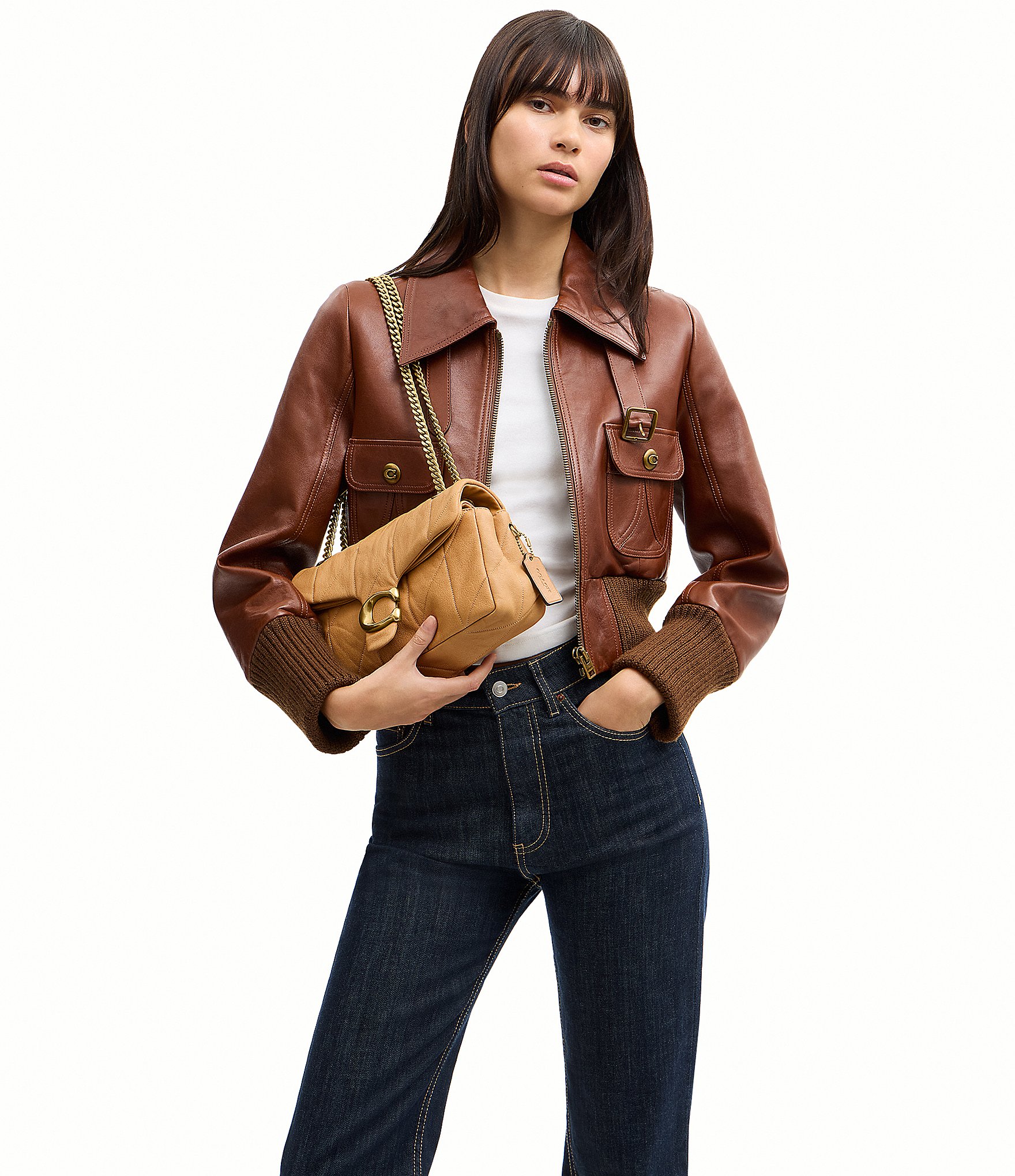 COACH Tabby 26 Quilted Smooth Leather Shoulder Bag