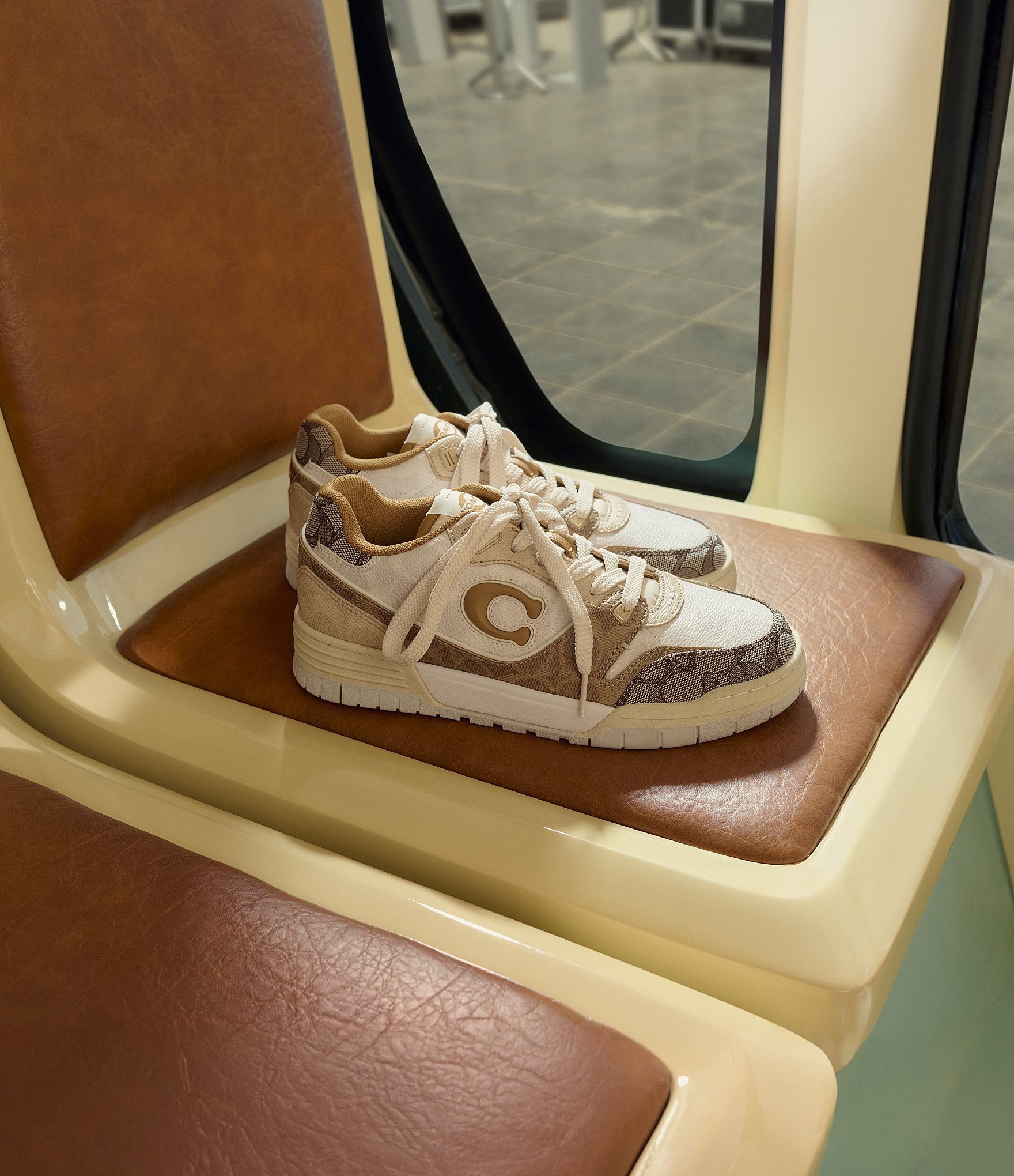 COACH Women's Soho Mixed Canvas Jacquard Signature Logo Sneakers