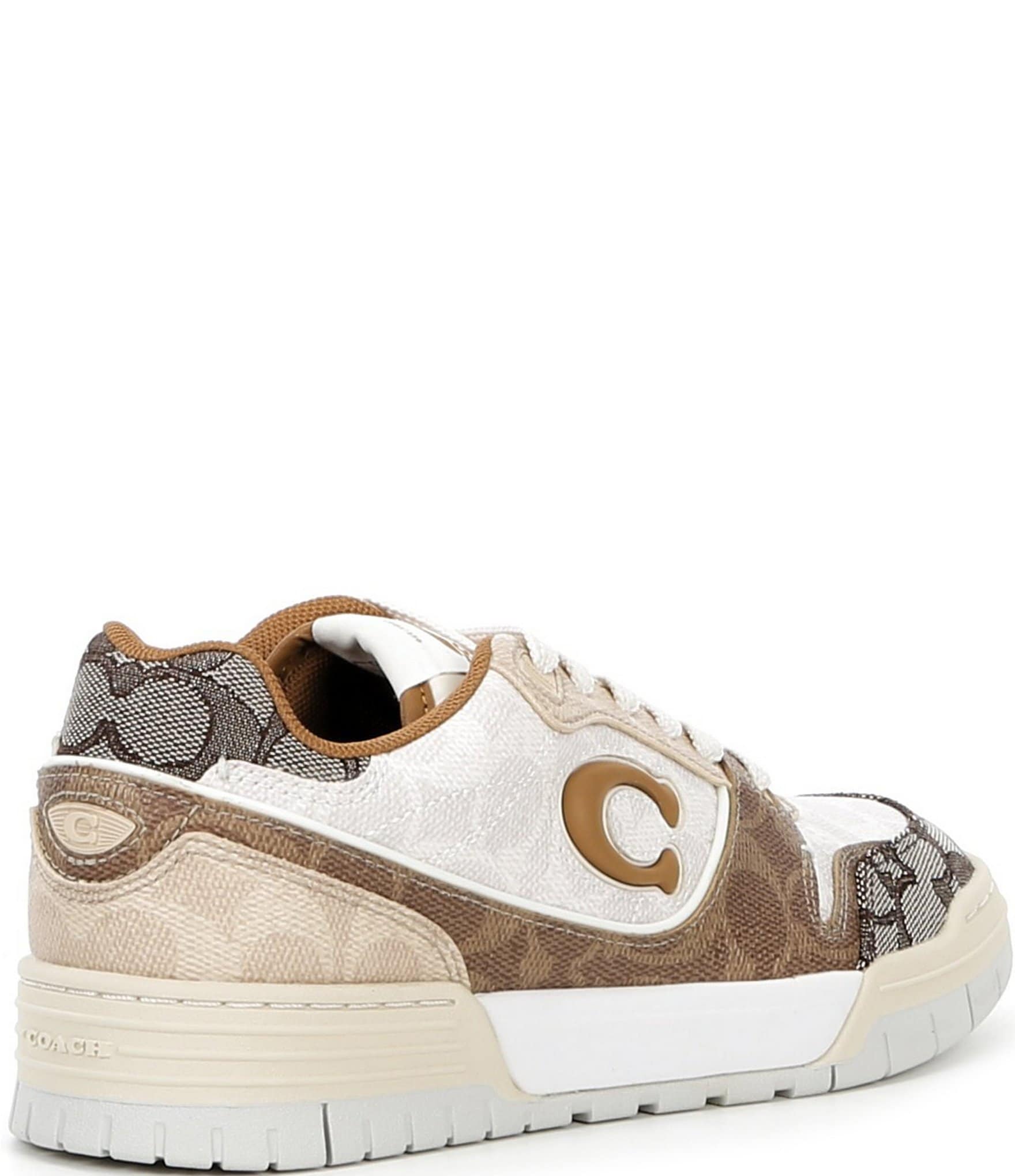 COACH Women's Soho Mixed Canvas Jacquard Signature Logo Sneakers