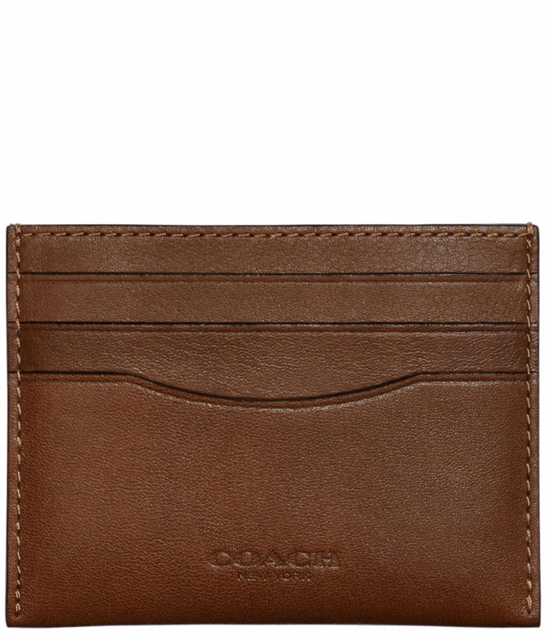 COACH Sport Flat Leather Card Case