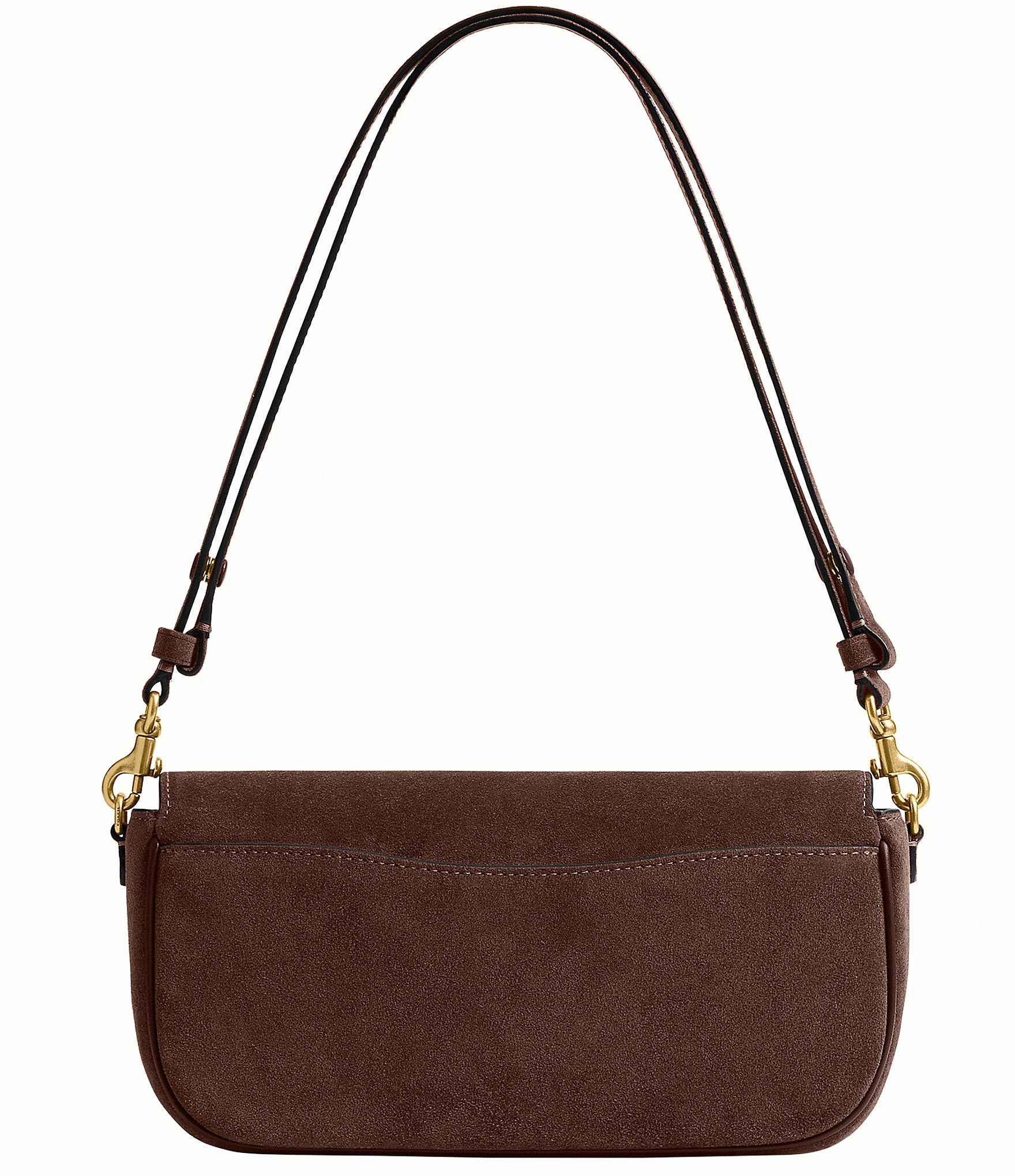 COACH Suede Brook Flap Chain Bag