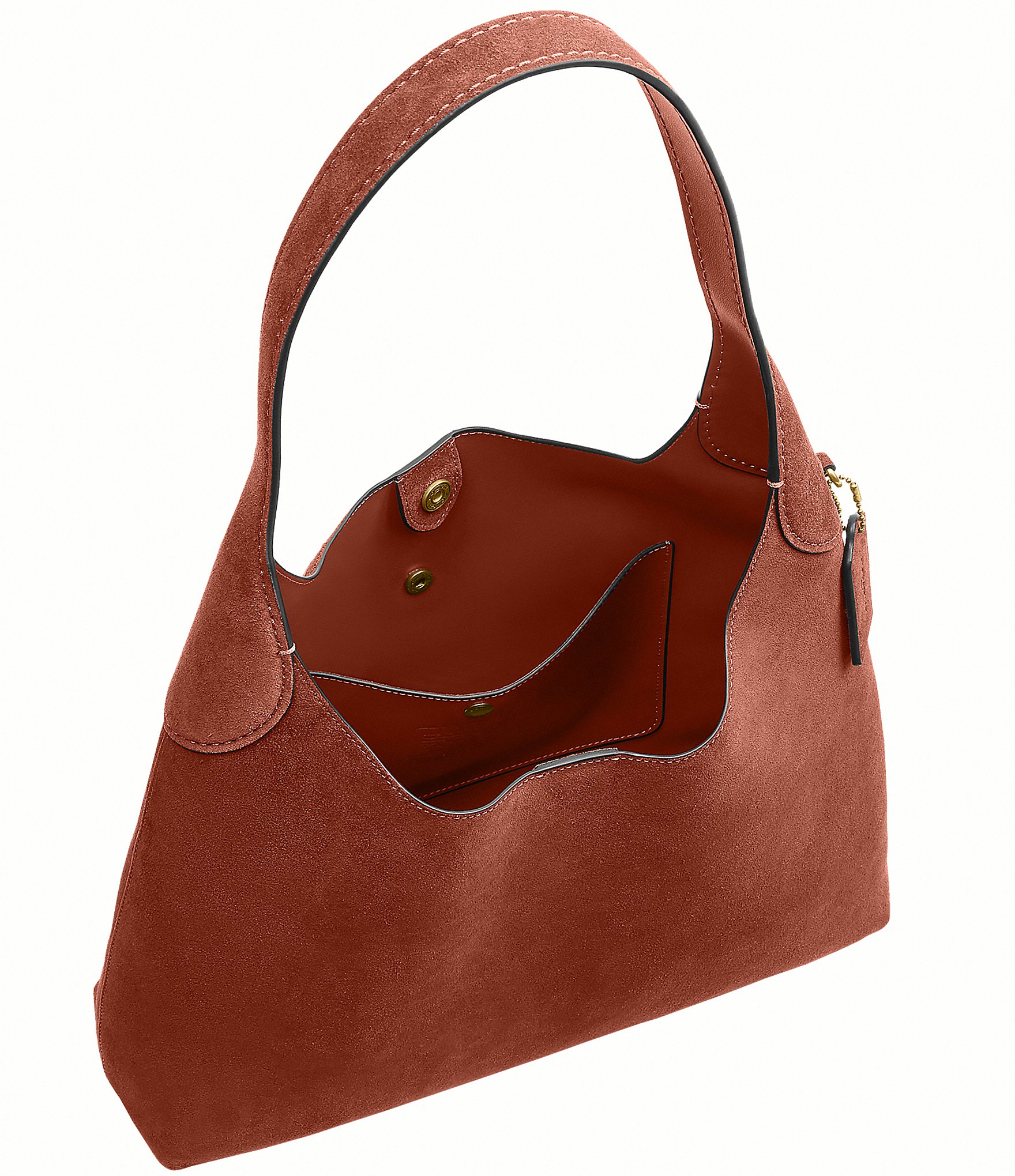 COACH Suede Brooklyn 34 Hobo Shoulder Bag