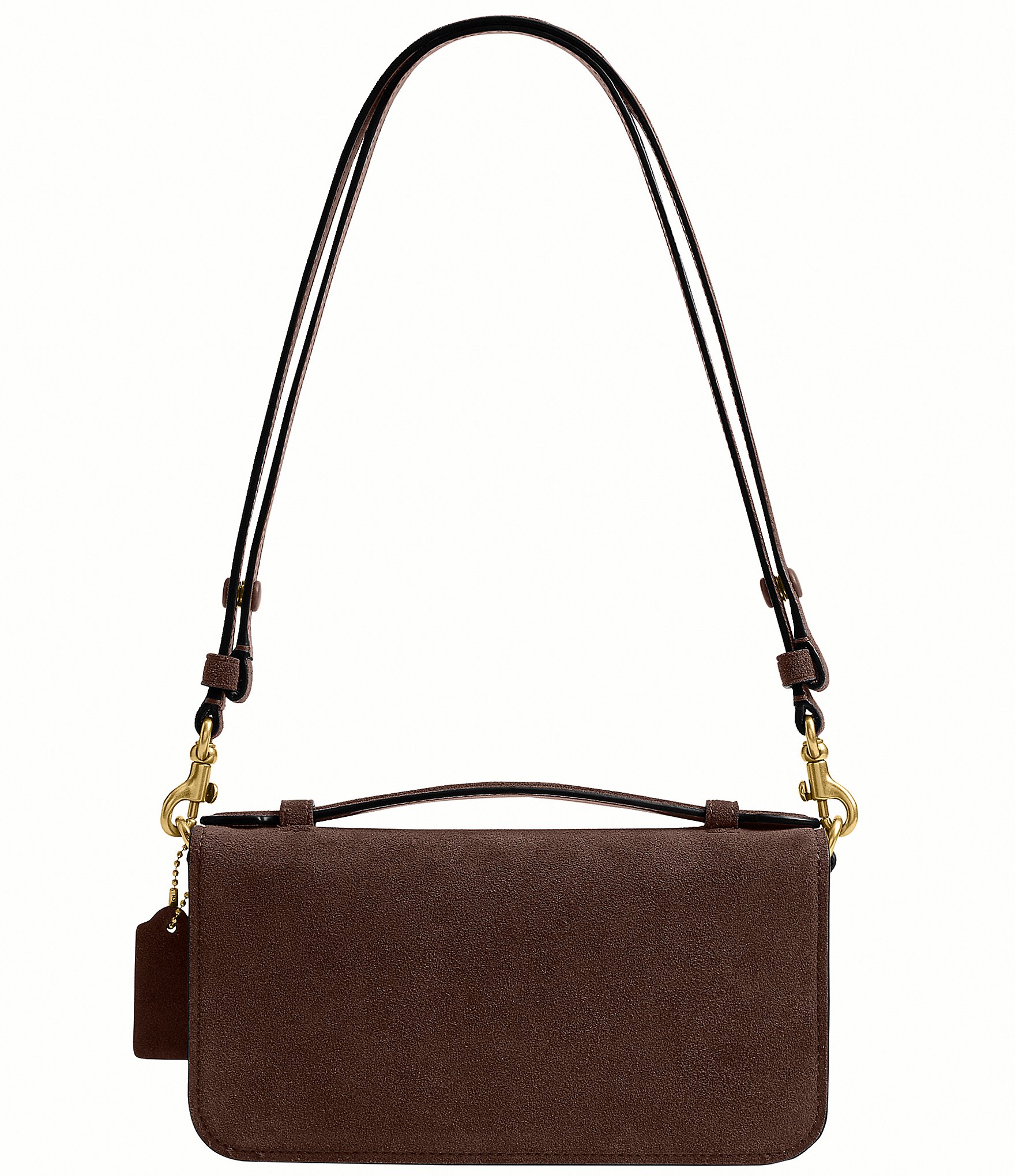 COACH Suede Elora Top Handle Crossbody Bag