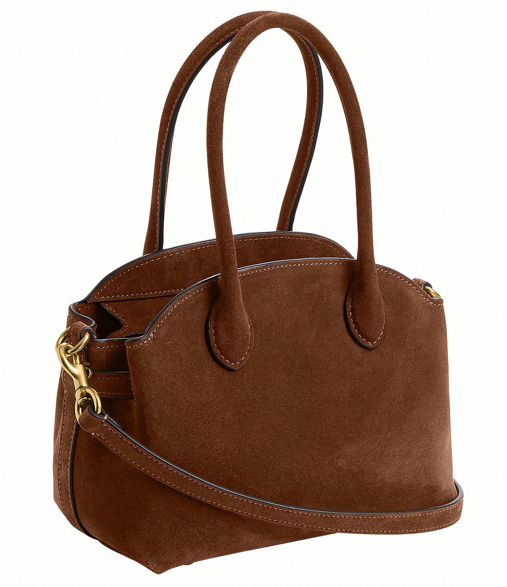 COACH Empire 21 Suede Handle Satchel Bag