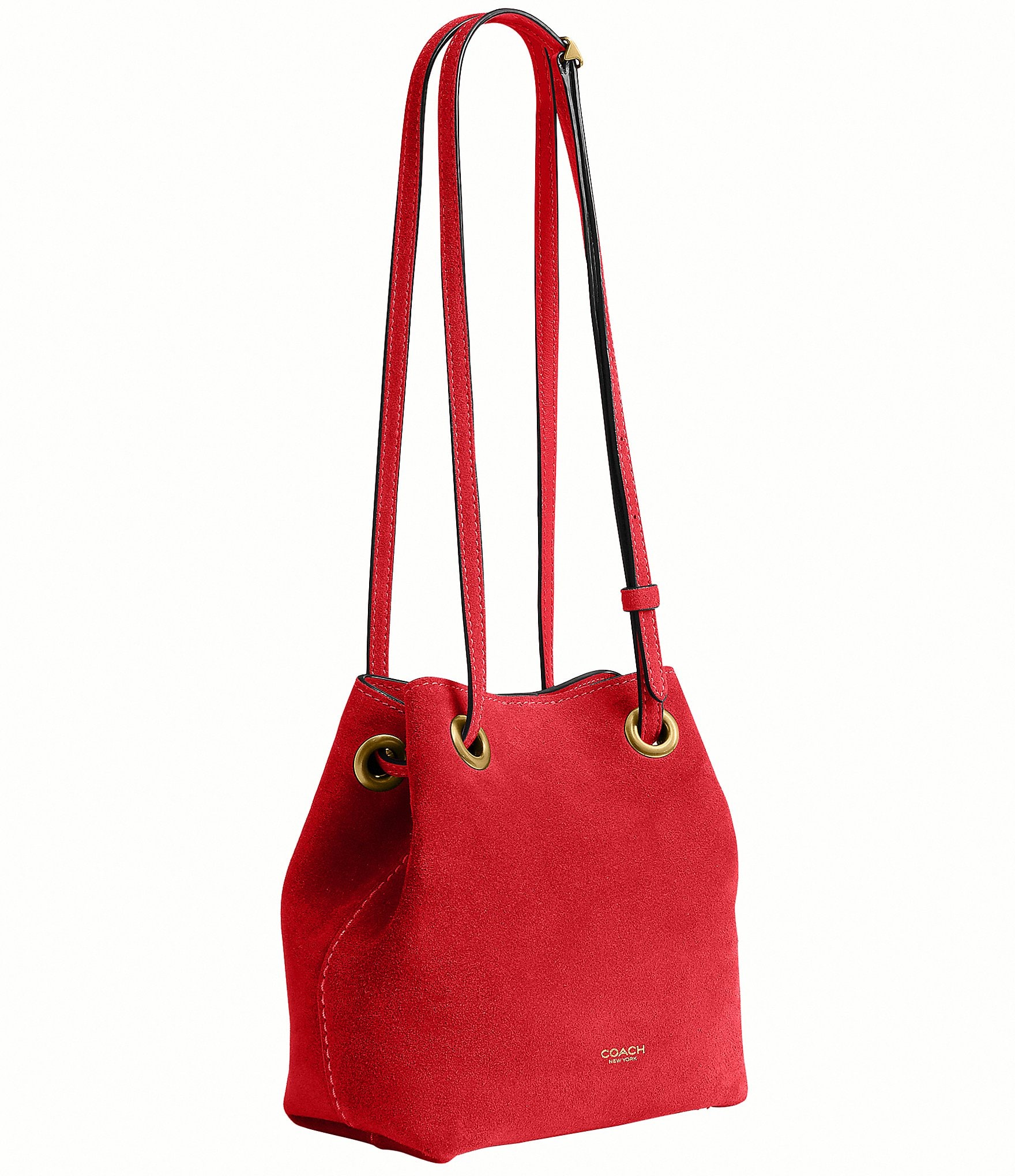 COACH Jade Suede Mini Drawstring Bag