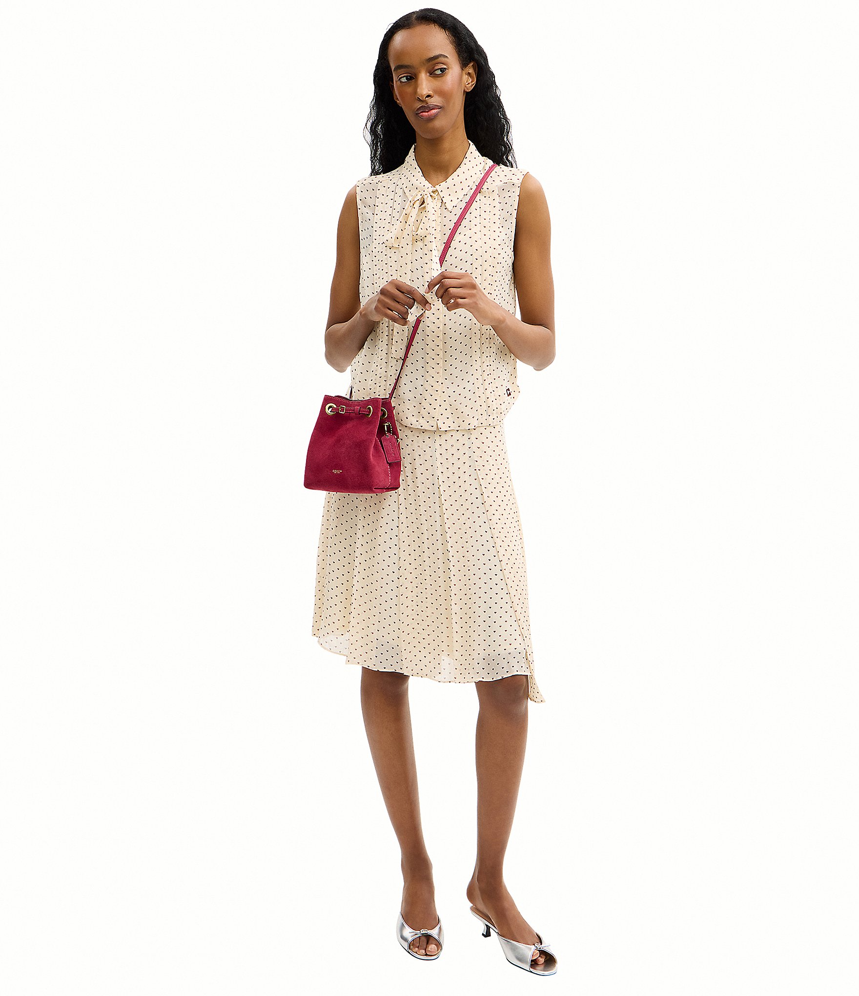 COACH Jade Suede Mini Drawstring Bag