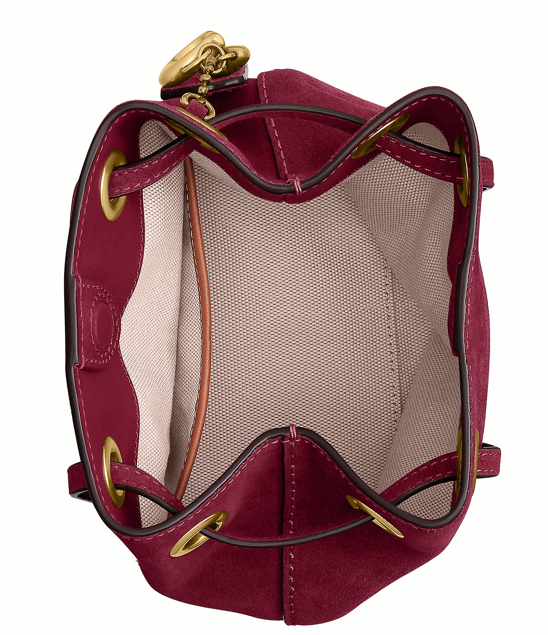 COACH Jade Suede Mini Drawstring Bag