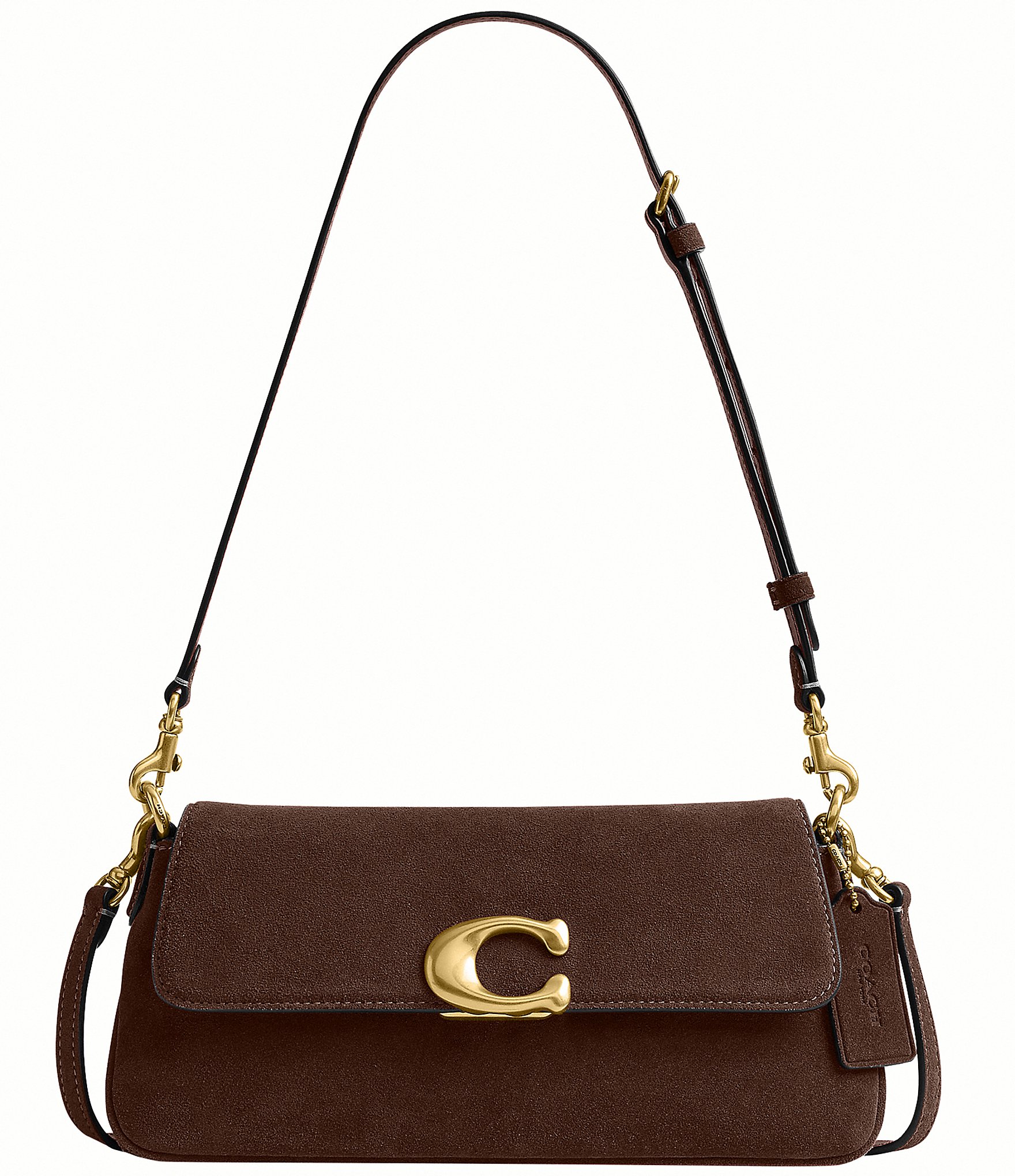COACH Suede Jet Shoulder Bag
