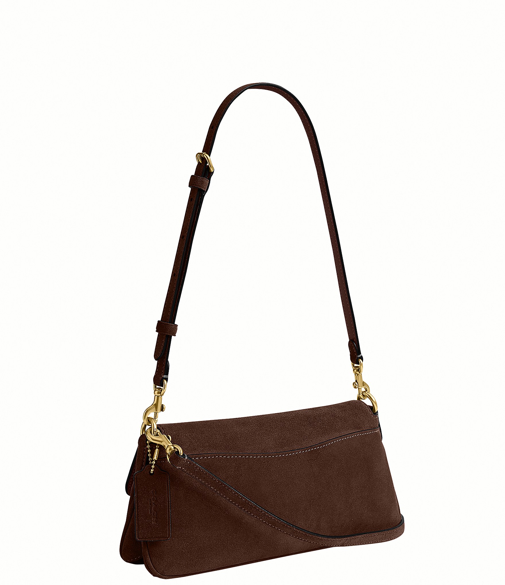 COACH Suede Jet Shoulder Bag