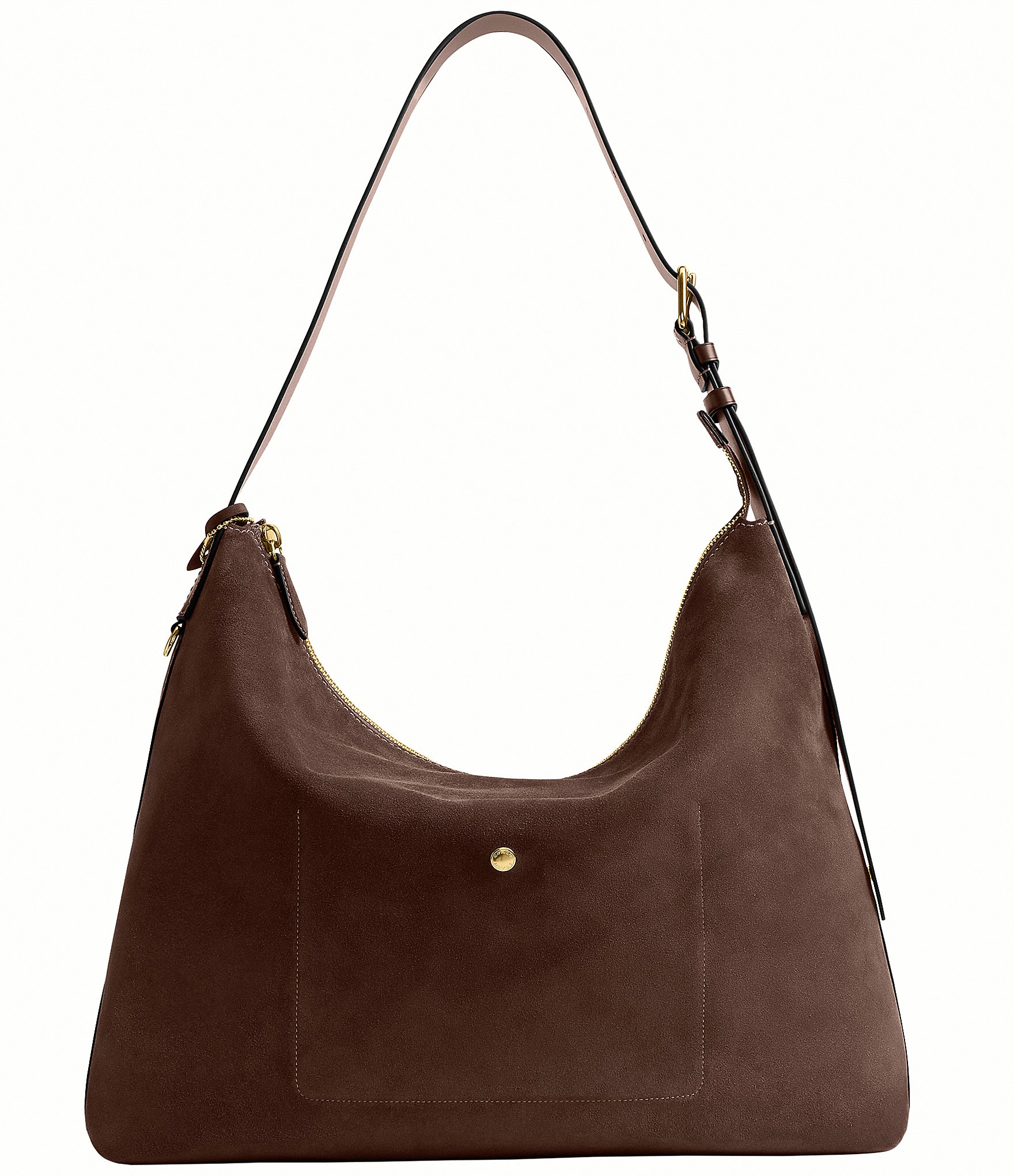 COACH Suede Mott Slouchy Messenger Bag