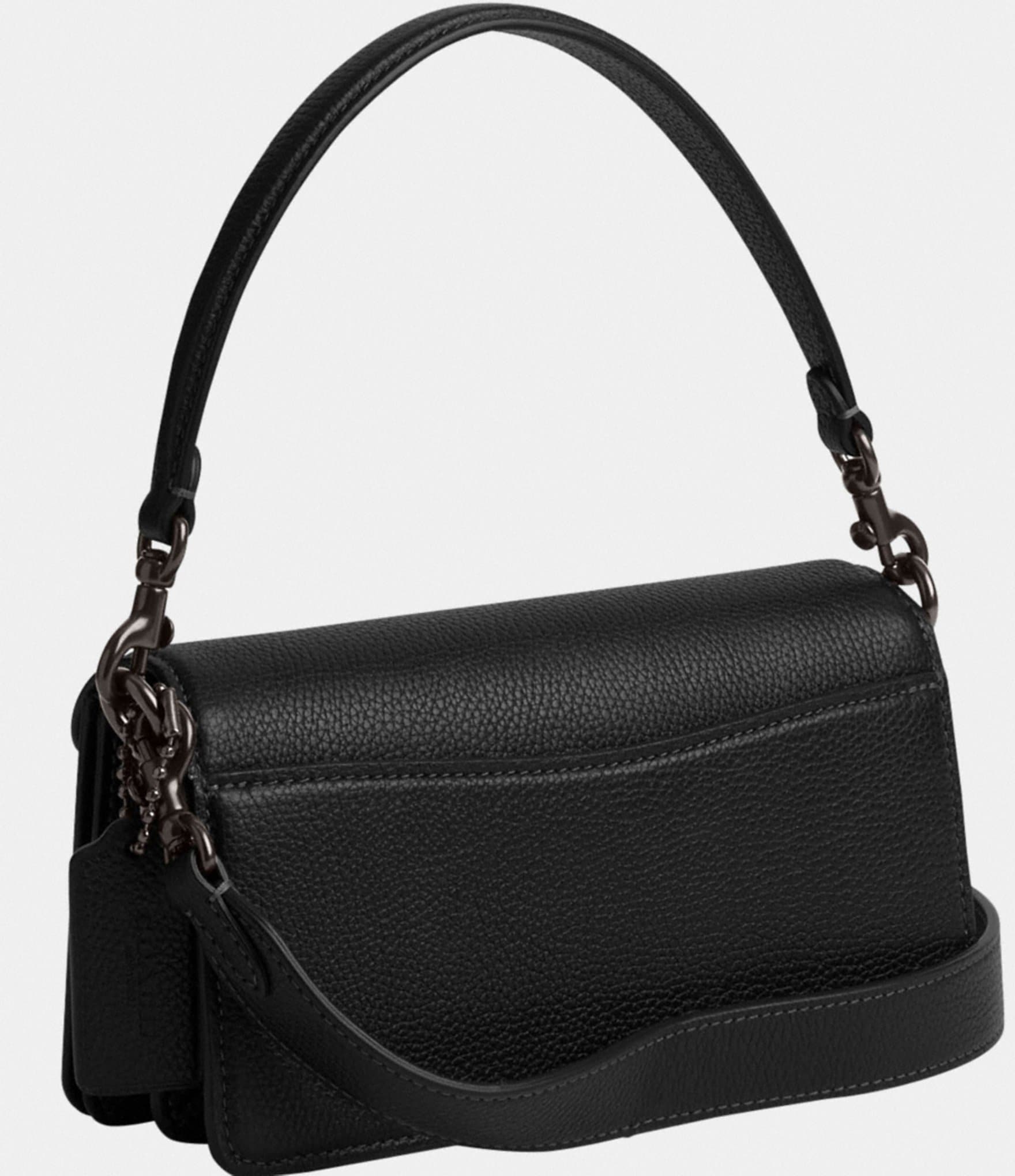 COACH Tabby 20 Solid Black Shoulder Bag