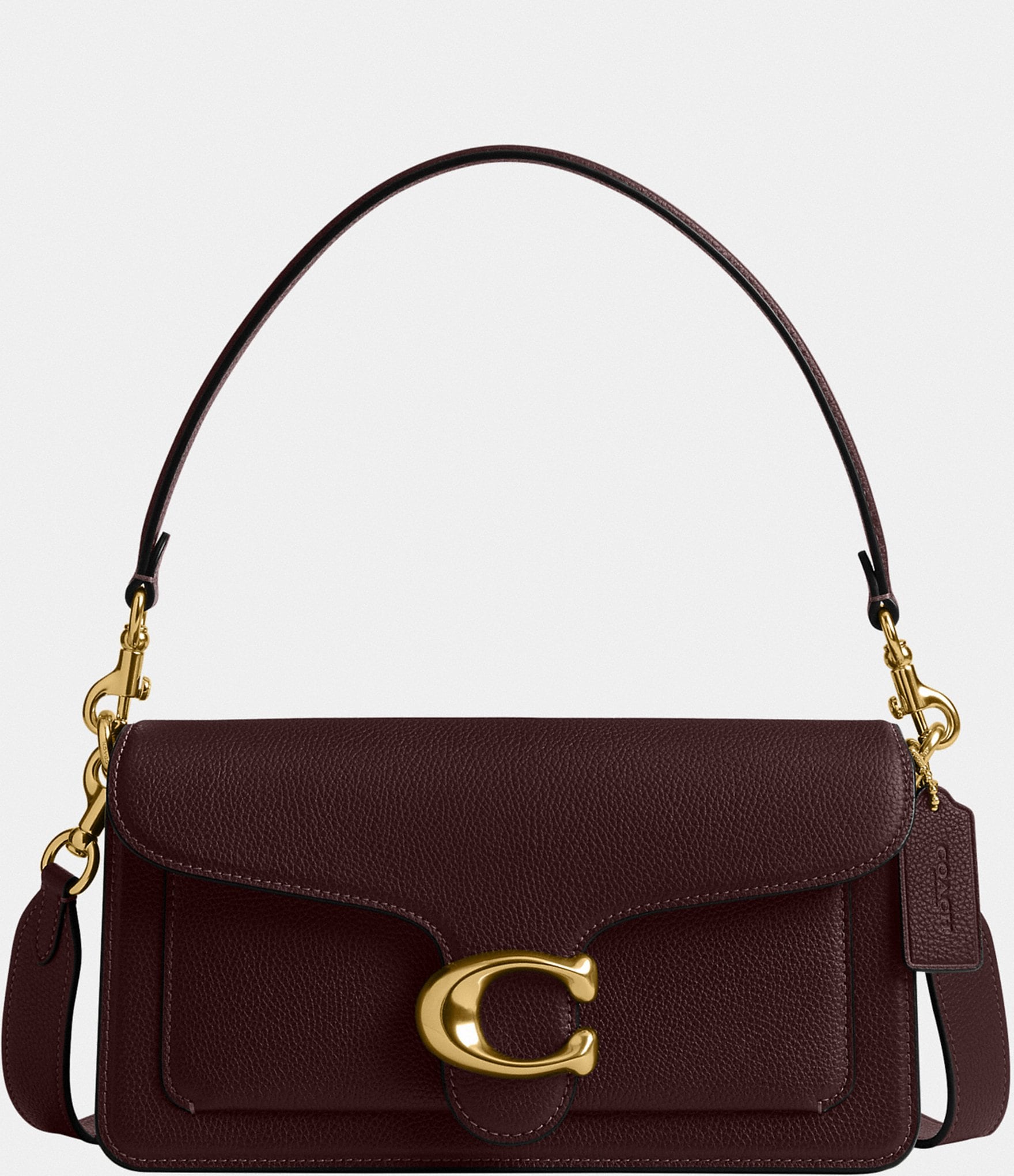 COACH Tabby 26 Pebble Leather Gold Tone Shoulder Bag