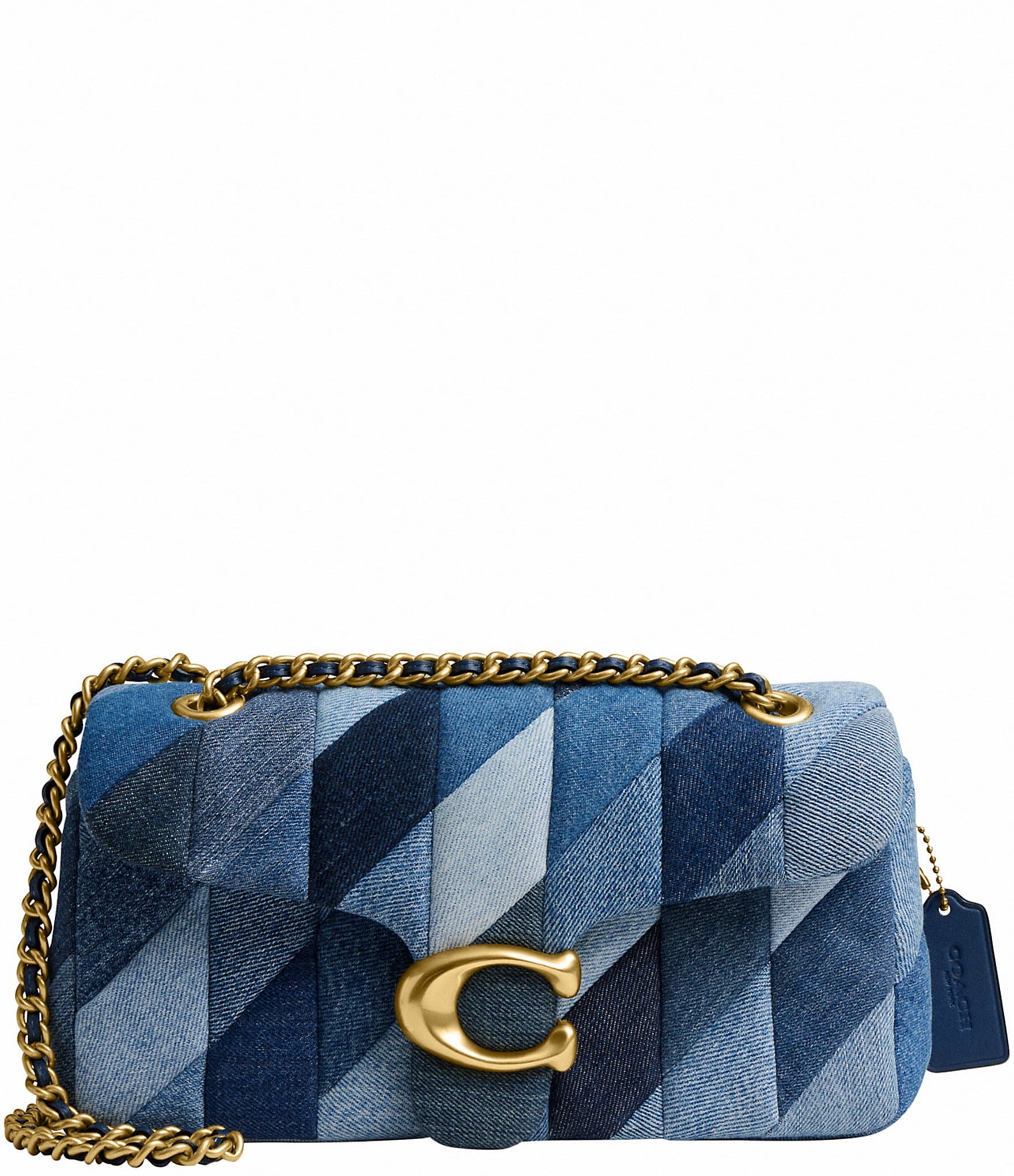 COACH Tabby 26 Quilted Denim Patchwork Shoulder Bag | Dillard's
