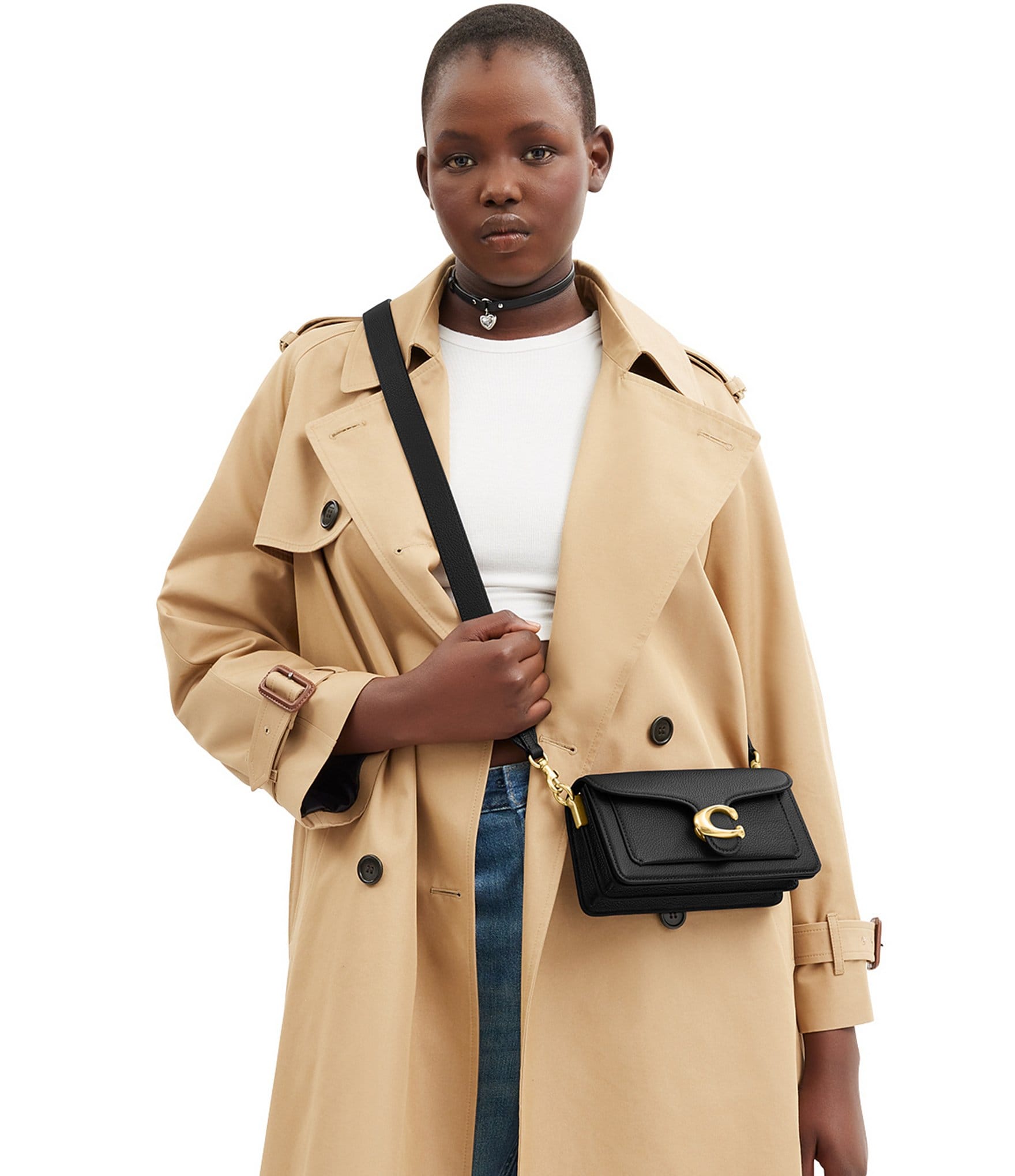 COACH Tabby 20 Pebbled Leather Shoulder Bag